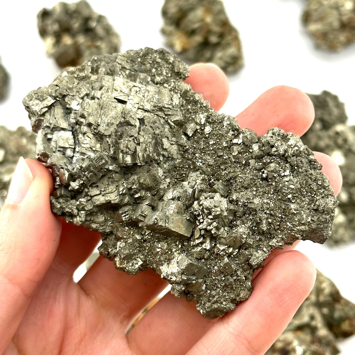 Pyrite Cluster (Indonesia) | raw pyrite, natural pyrite cluster, mineral specimen