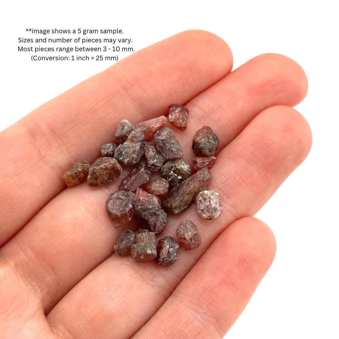 5 Grams of Rough Ruby (Madagascar) | natural ruby, red ruby, red corundum, ruby corundum, mineral specimen