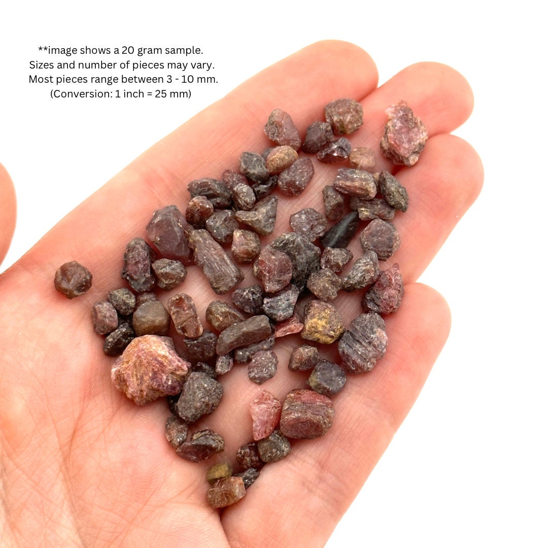 5 Grams of Rough Ruby (Madagascar) | natural ruby, red ruby, red corundum, ruby corundum, mineral specimen