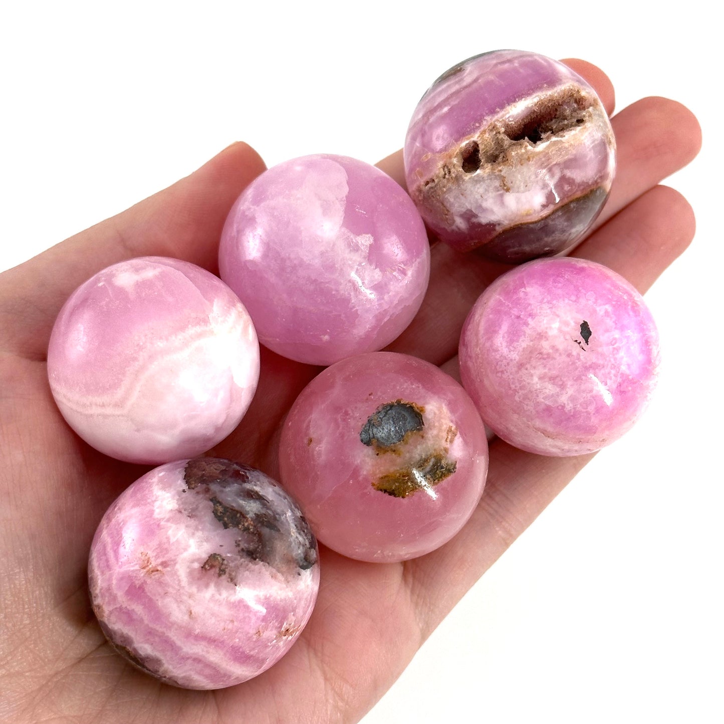 Rare! Pink Aragonite Sphere, crystal ball, natural pink aragonite sphere, aragonite crystal, crystal sphere