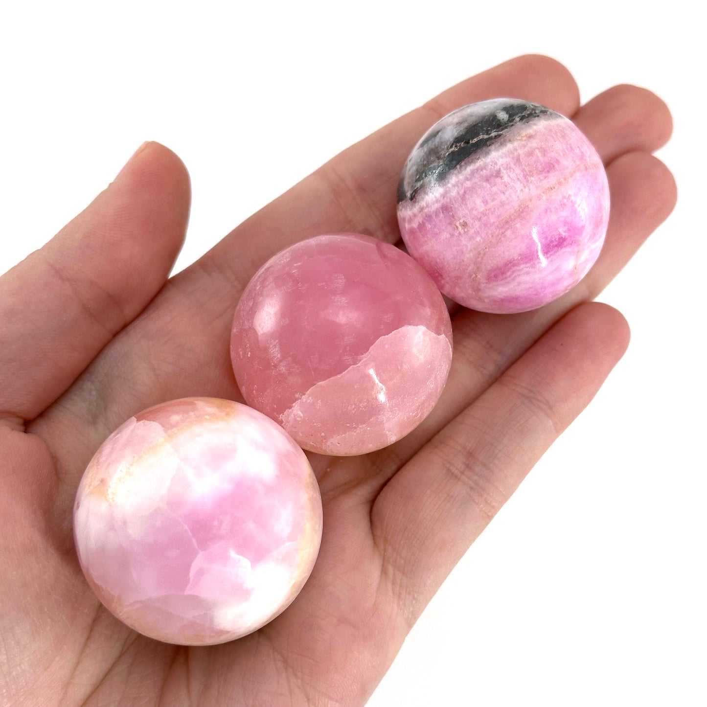 Rare! Pink Aragonite Sphere, crystal ball, natural pink aragonite sphere, aragonite crystal, crystal sphere
