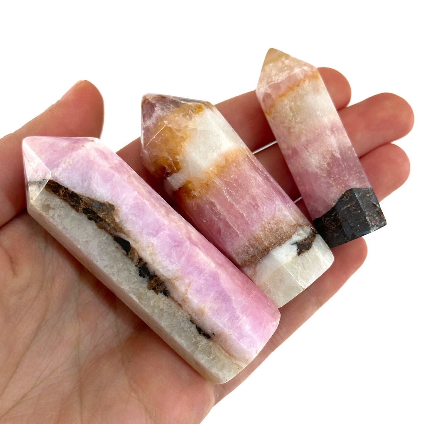 Rare! Pink Aragonite Point, natural pink aragonite tower, crystal point, pink aragonite crystal