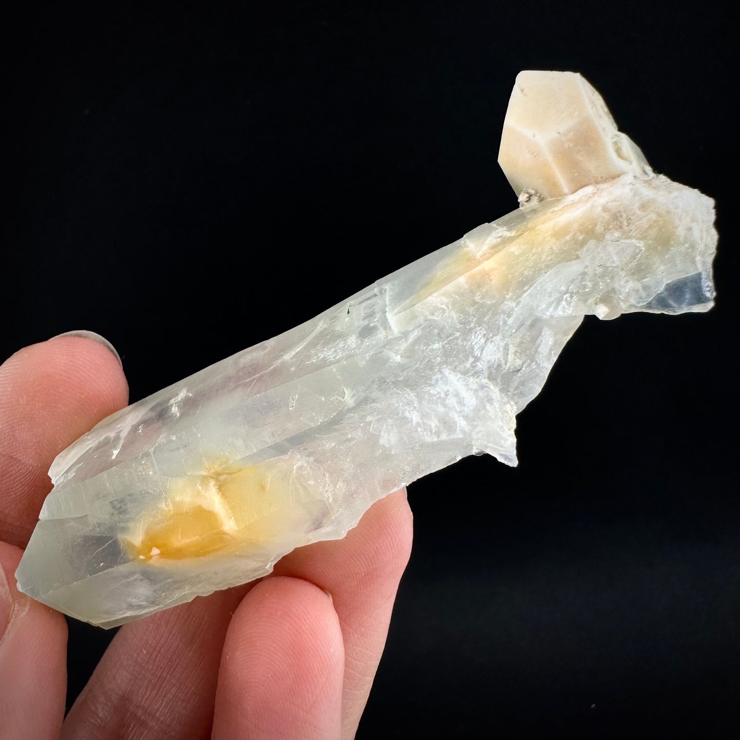 Yellow Bone Quartz (Pakistan) | bone quartz, yellow quartz, halloysite quartz, mango quartz