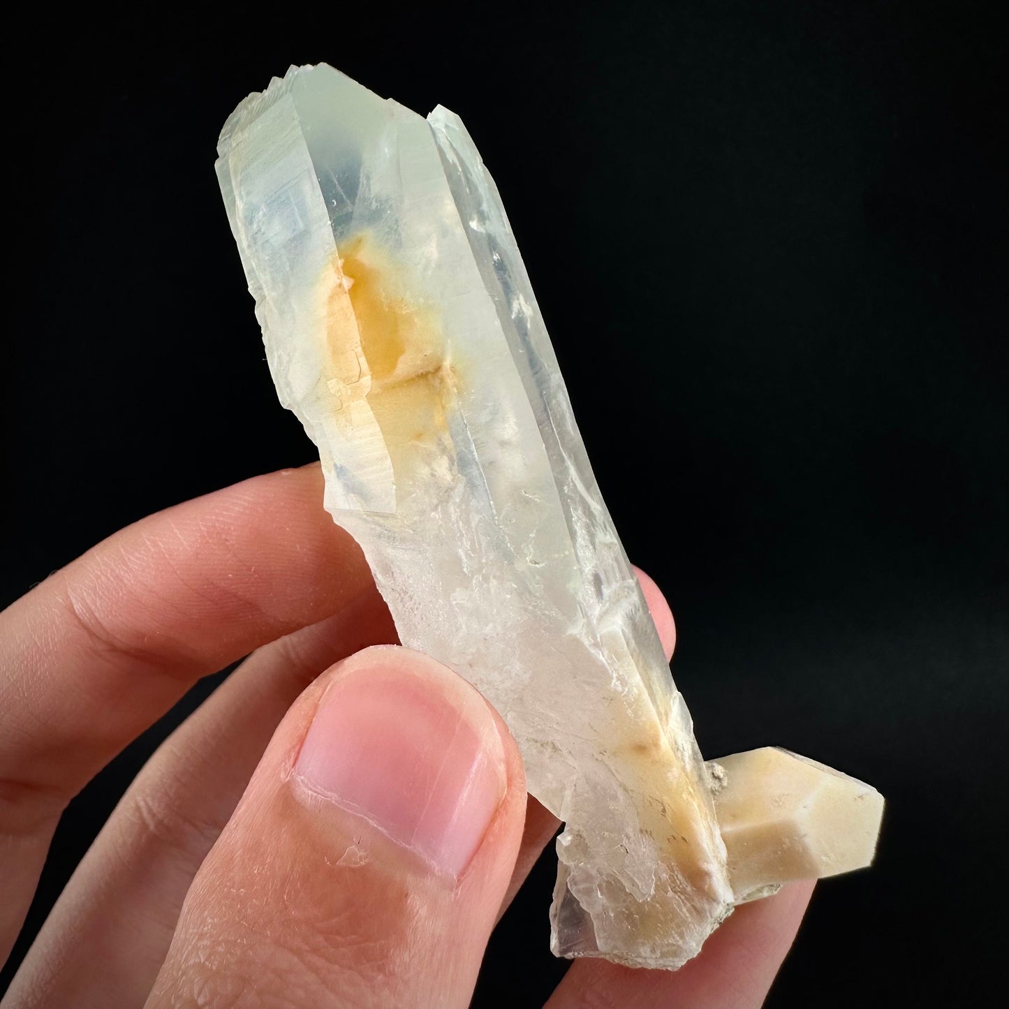 Yellow Bone Quartz (Pakistan) | bone quartz, yellow quartz, halloysite quartz, mango quartz