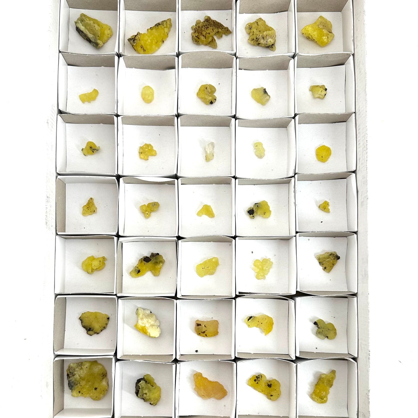 35pcs Yellow Brucite Wholesale | yellow brucite specimen, raw brucite, yellow brucite crystal, wholesale crystals, bulk crystals