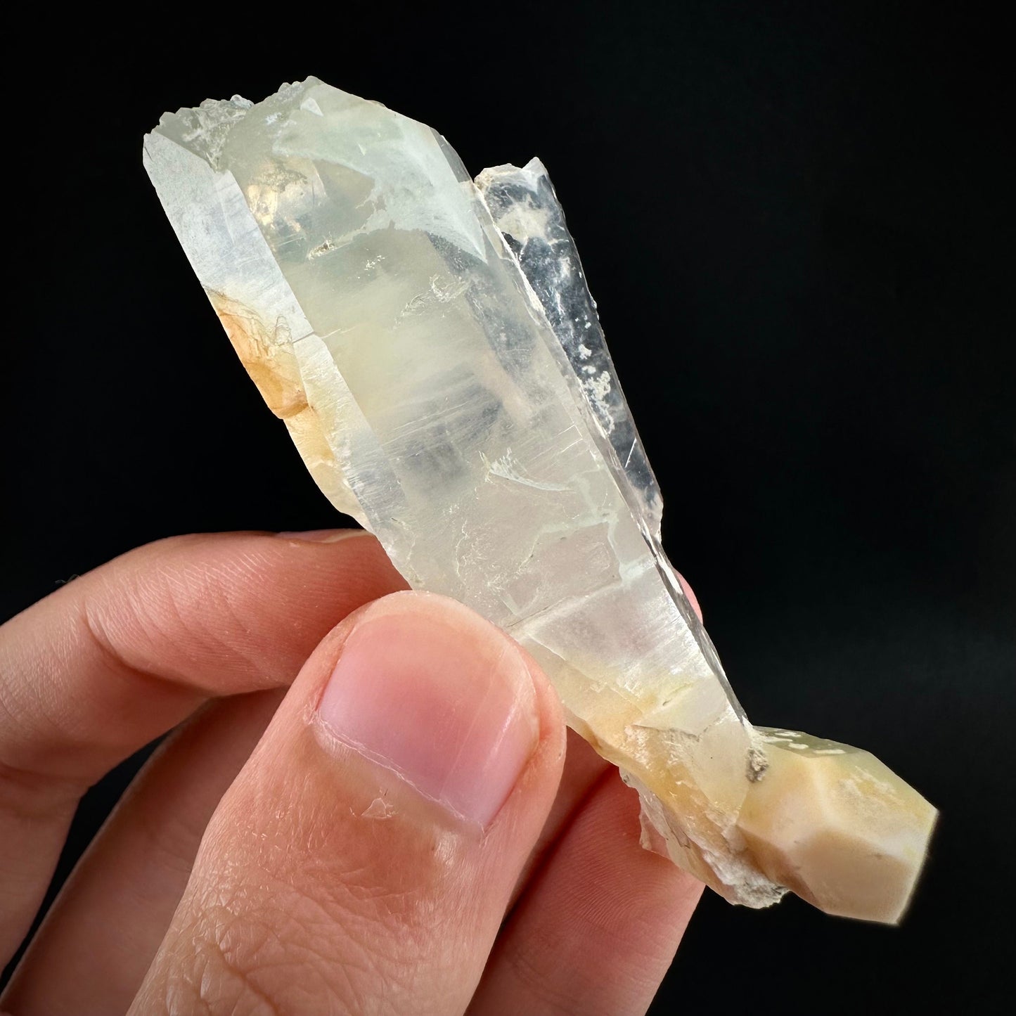 Yellow Bone Quartz (Pakistan) | bone quartz, yellow quartz, halloysite quartz, mango quartz