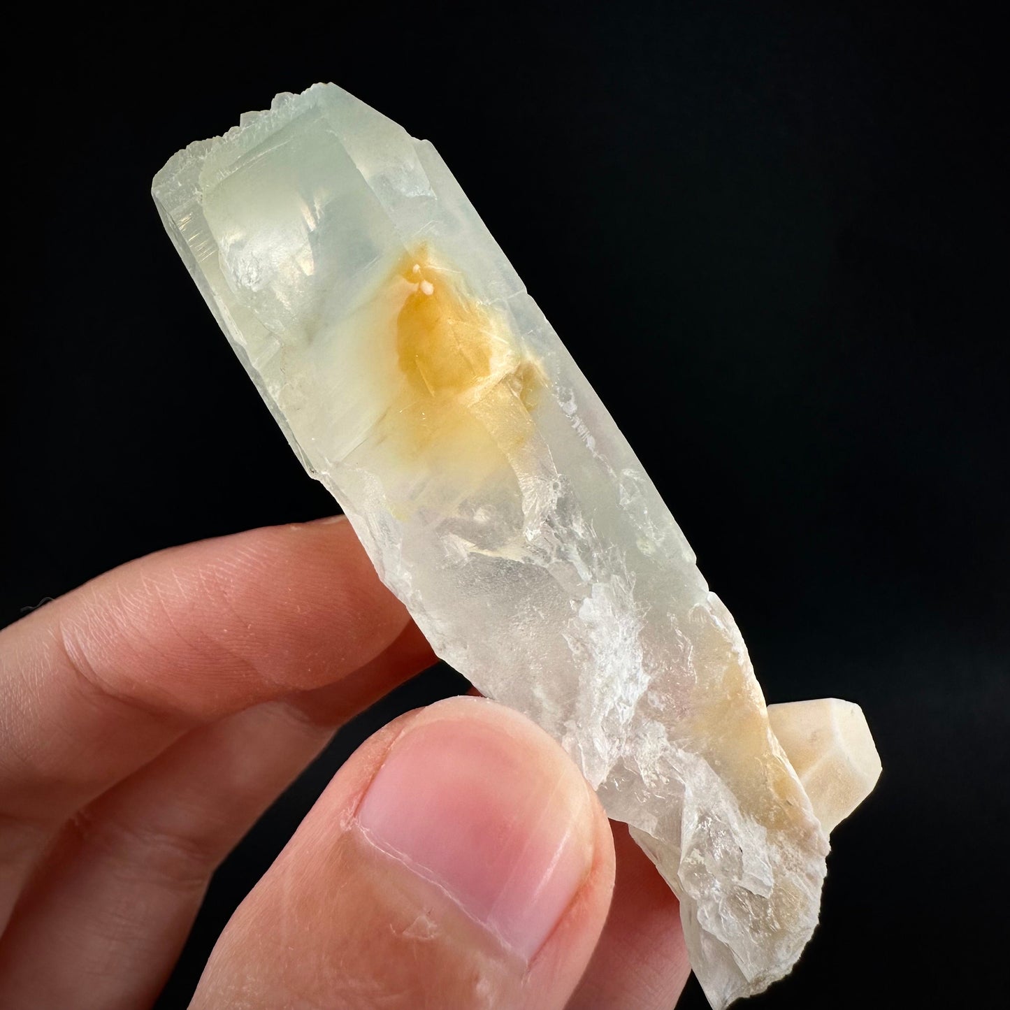 Yellow Bone Quartz (Pakistan) | bone quartz, yellow quartz, halloysite quartz, mango quartz