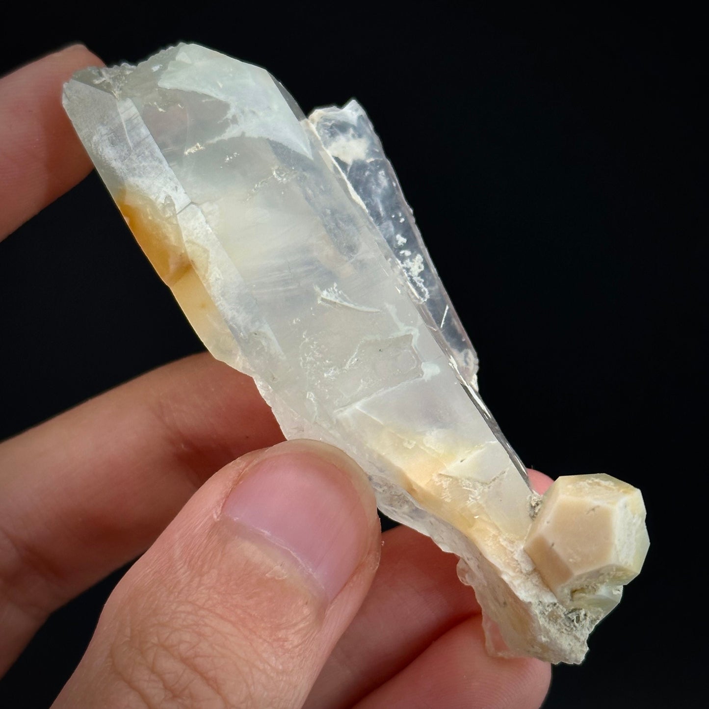 Yellow Bone Quartz (Pakistan) | bone quartz, yellow quartz, halloysite quartz, mango quartz