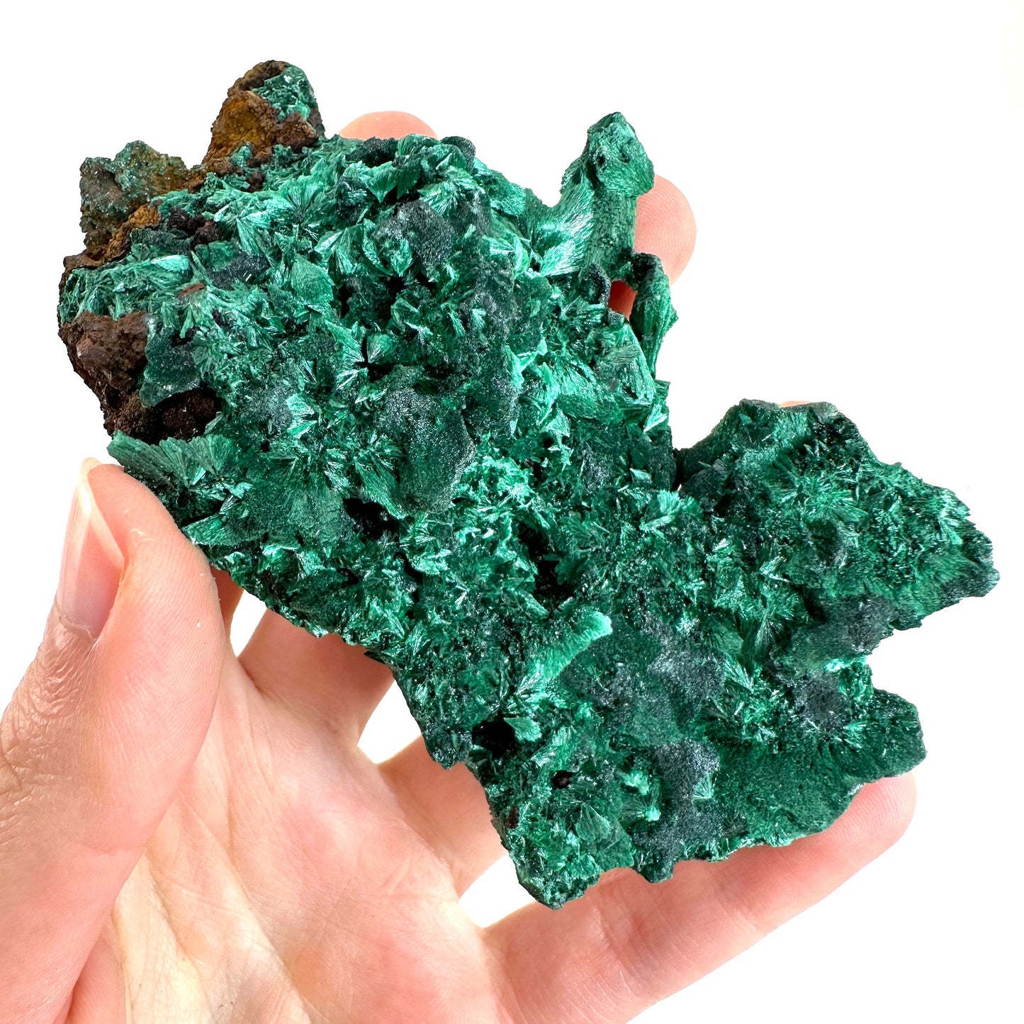 Fibrous Velvet Malachite Specimen (DR Congo) | natural malachite, velvet malachite, malachite crystal