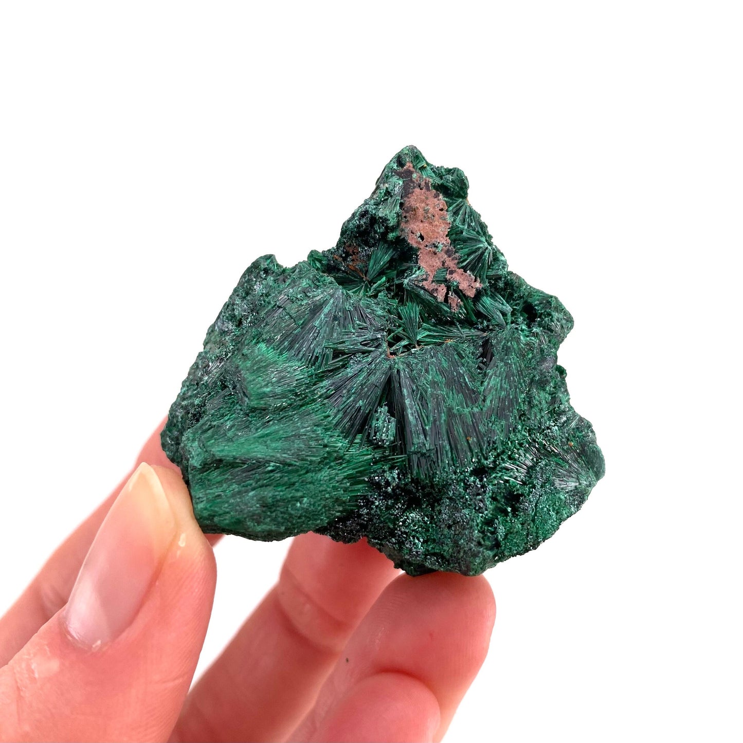 Fibrous Velvet Malachite Specimen (Congo), natural malachite, velvet malachite, malachite crystal