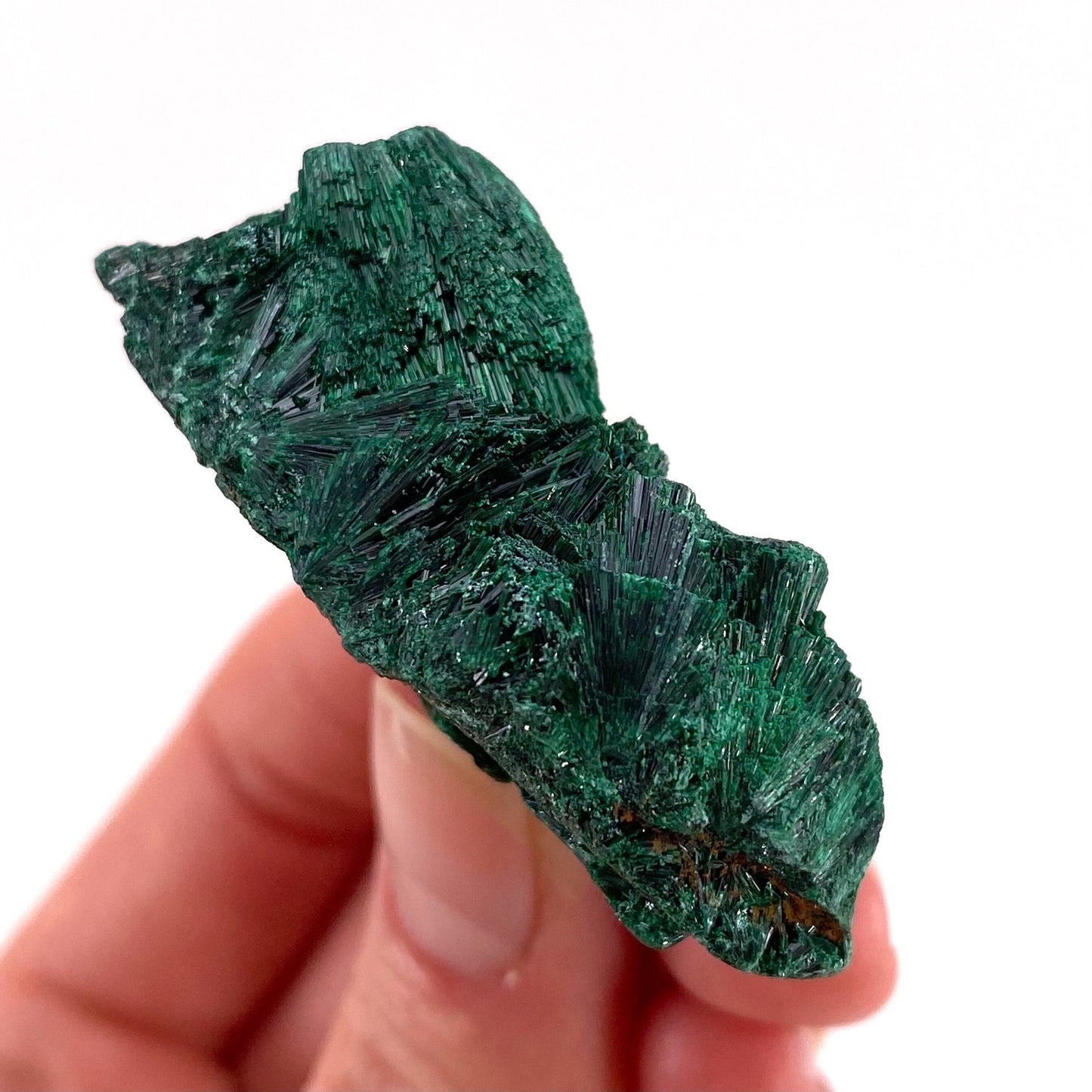 Fibrous Velvet Malachite Specimen (Congo), natural malachite, velvet malachite, malachite crystal