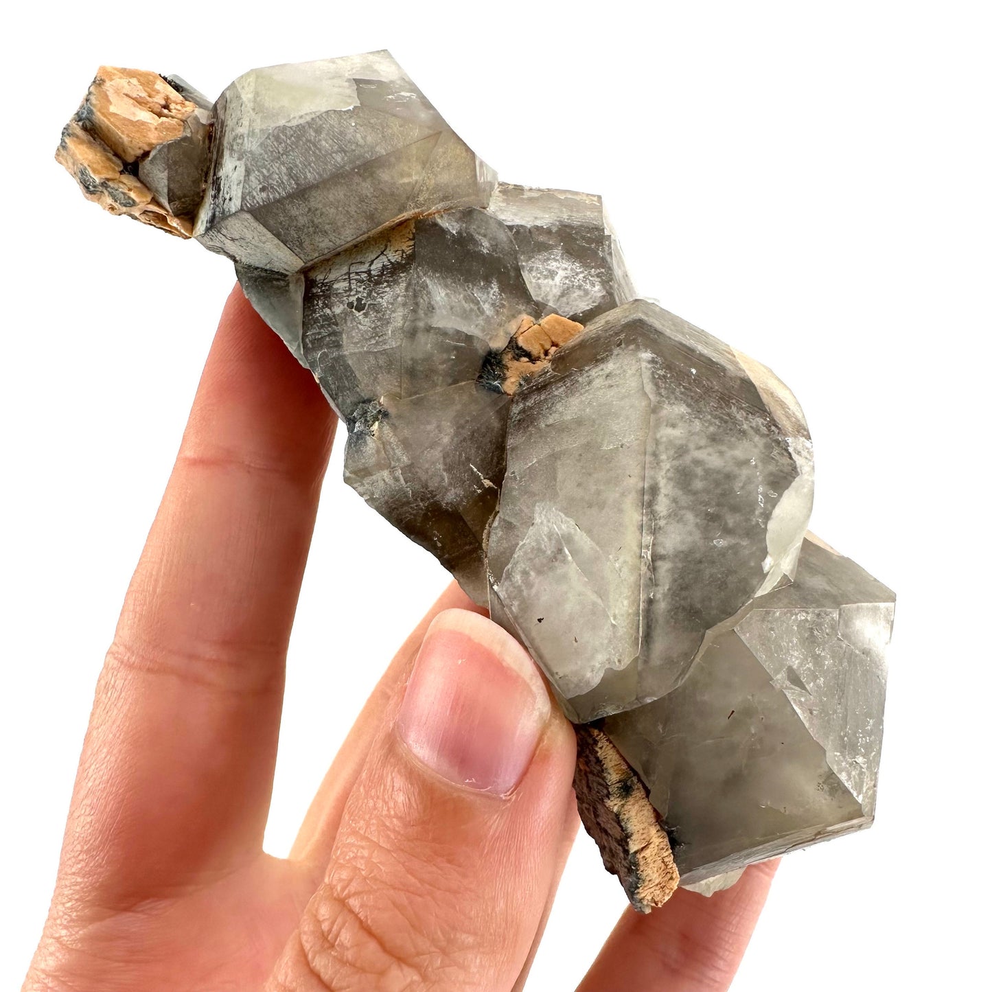 Gitter Quartz with Feldspar & Foitite (Namibia) | lattice quartz, smoky quartz crystal, smoky quartz point, quartz crystal, crystals