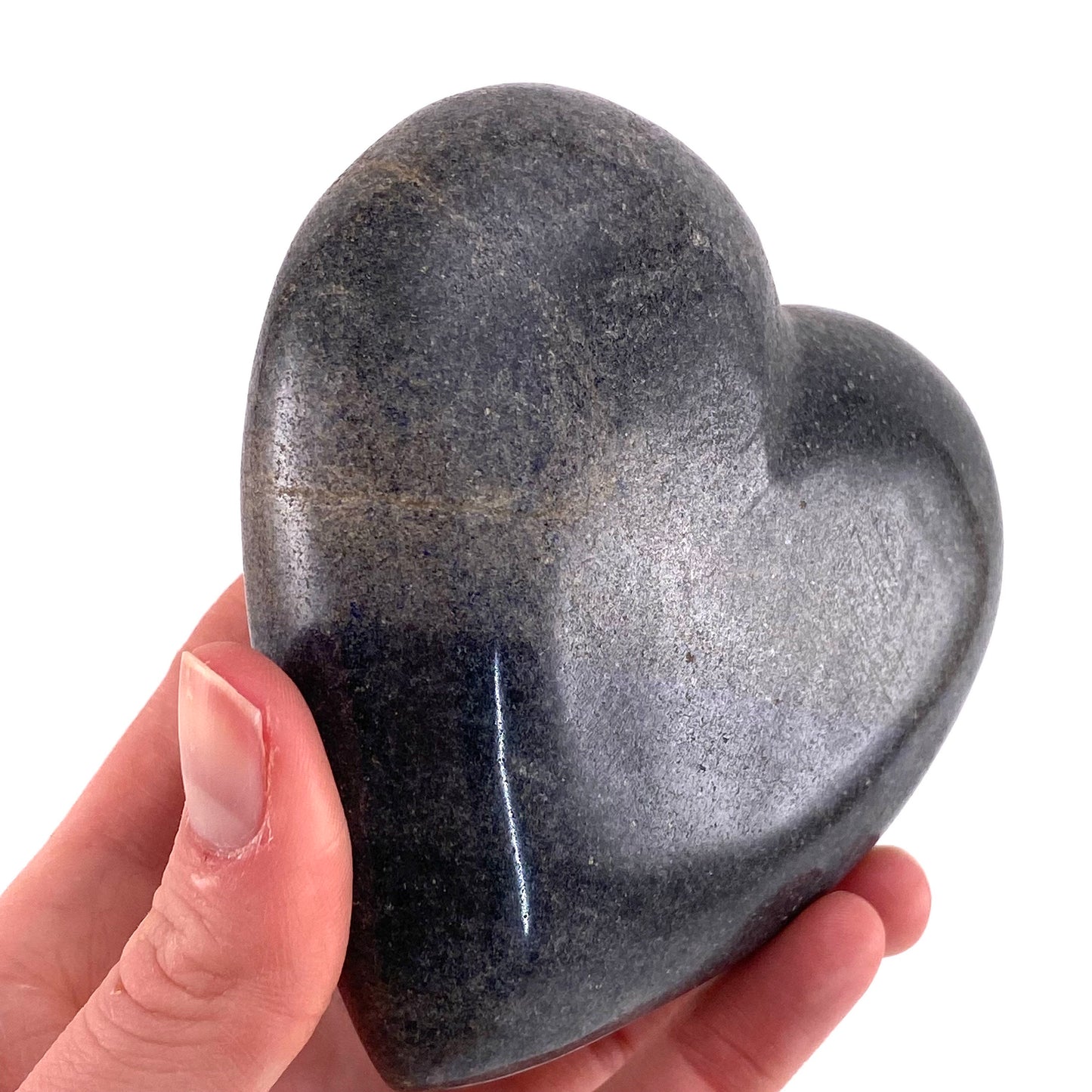 Lazulite Heart, crystal heart, Lazulite palm stone, lazulite palmstone, pocket stone, lazulite