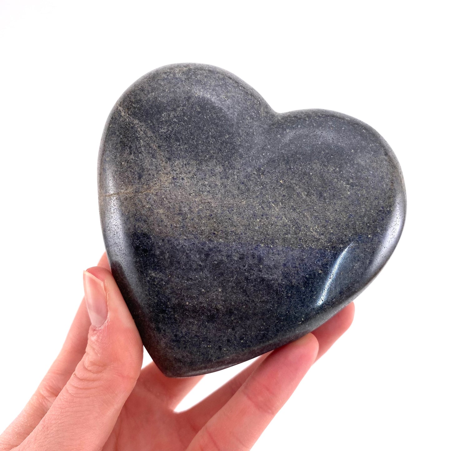 Lazulite Heart, crystal heart, Lazulite palm stone, lazulite palmstone, pocket stone, lazulite