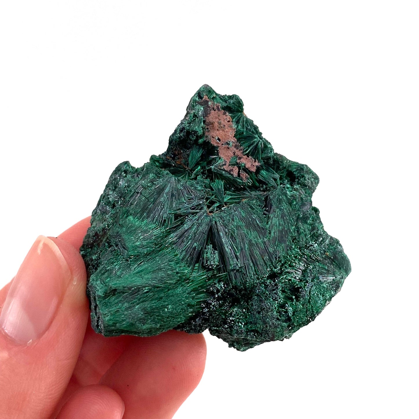 Fibrous Velvet Malachite Specimen (Congo), natural malachite, velvet malachite, malachite crystal