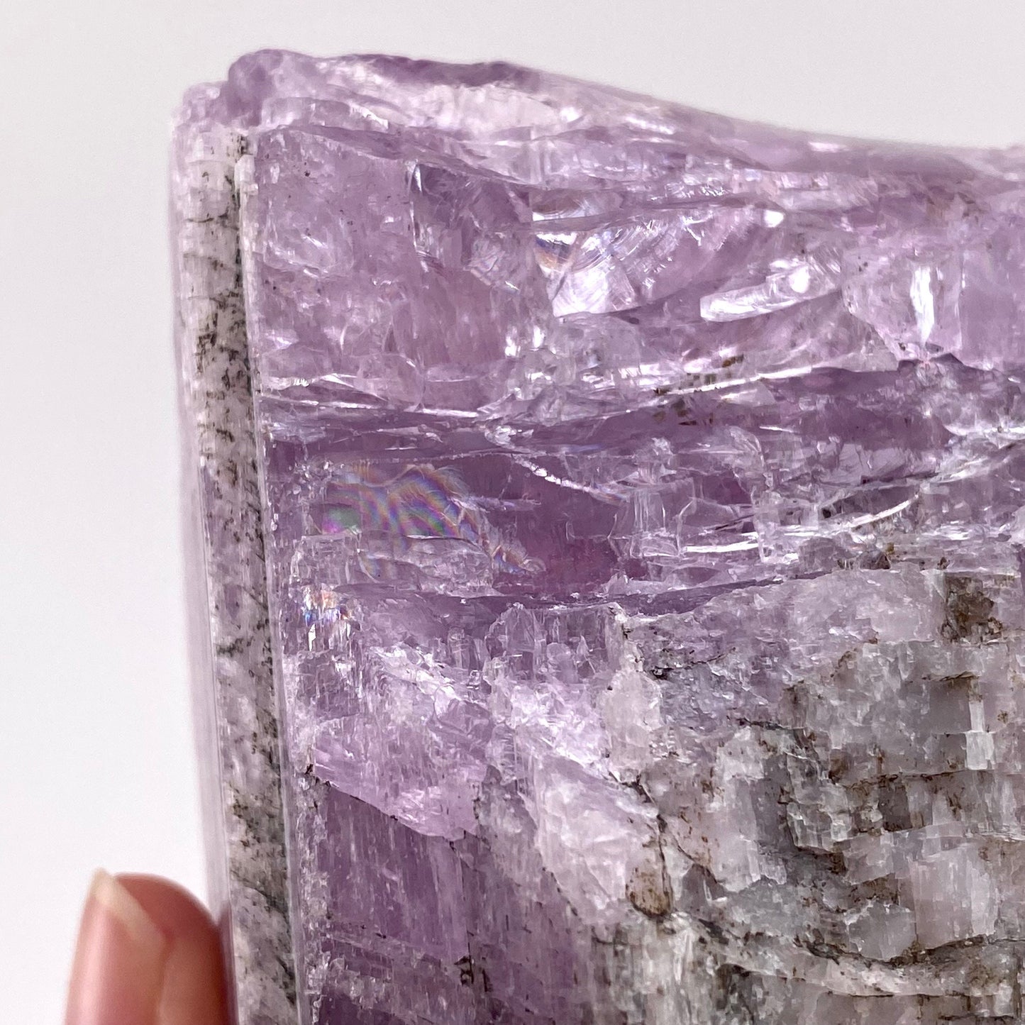 Gemmy Lavender Kunzite (Pakistan), pink kunzite specimen, spodumene, kunzite crystal, raw kunzite, mineral specimen