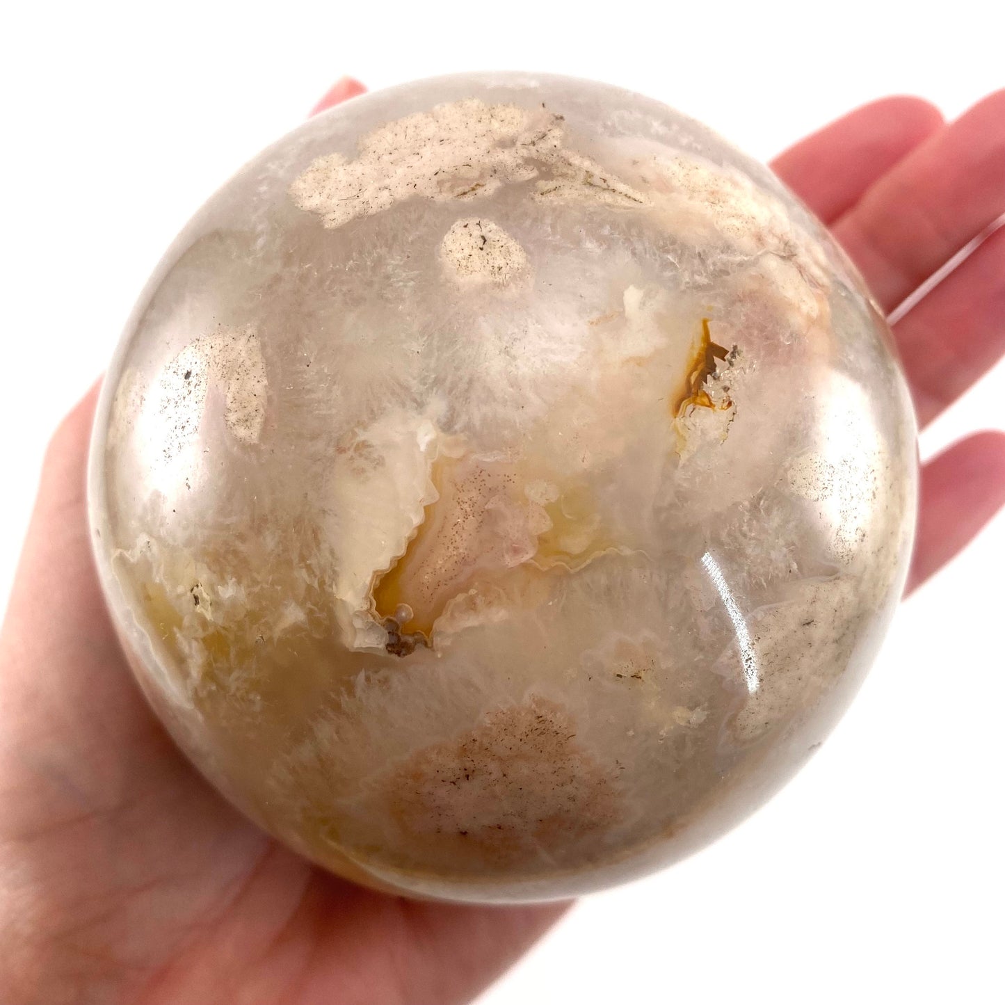 Flower Agate Sphere, crystal ball, agate sphere, flower agate, crystal sphere