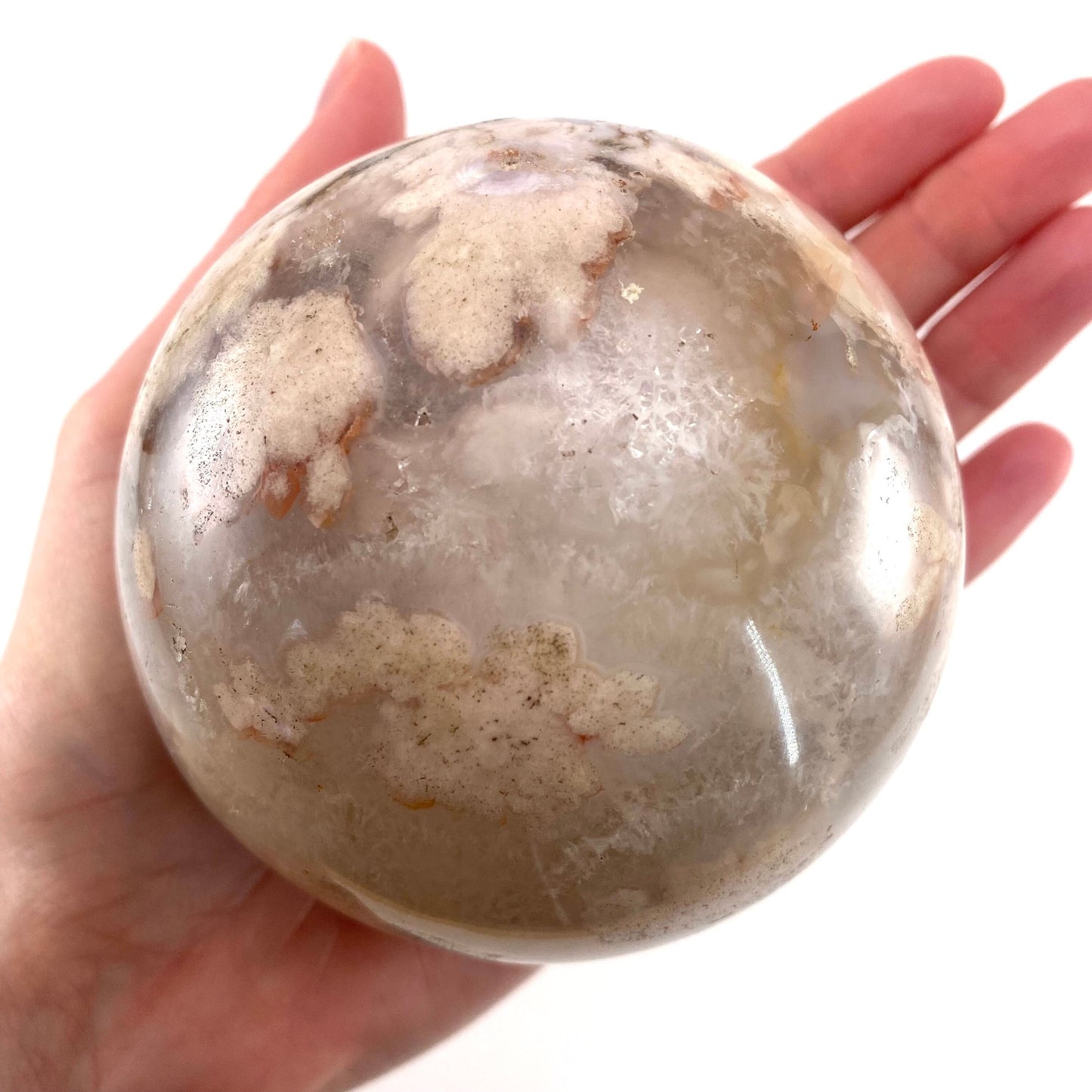 Flower Agate Sphere, crystal ball, agate sphere, flower agate, crystal sphere