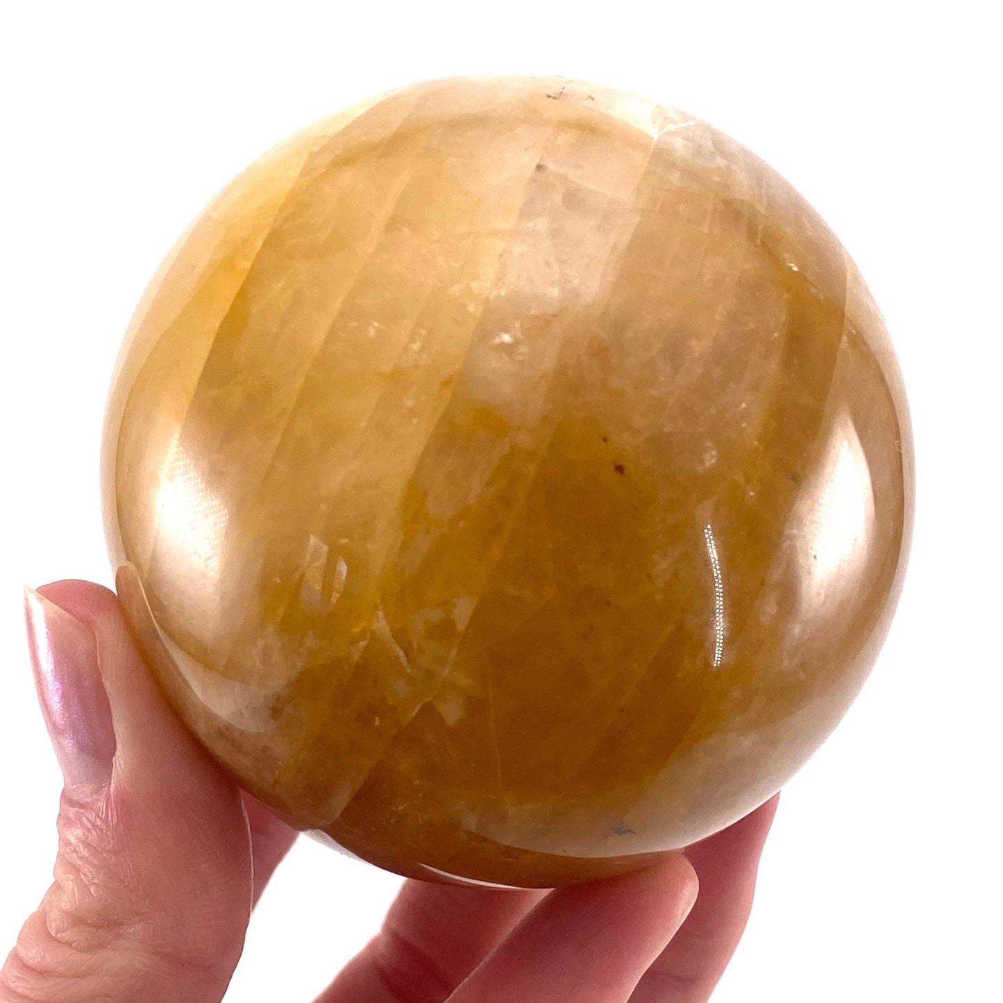 Golden Healer Quartz Sphere, crystal ball, hematoid quartz sphere, yellow Hematoid Quartz, golden healer