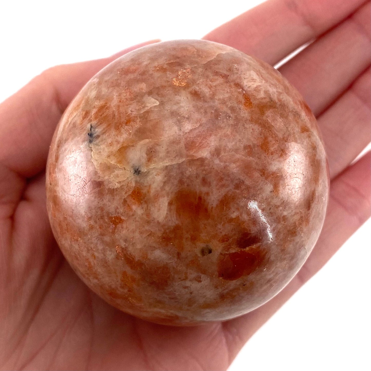Sunstone Sphere, polished sunstone, sunstone crystal, sunstone ball, crystal ball, crystal sphere