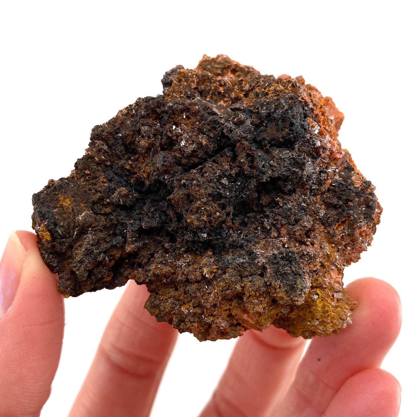 Crocoite Specimen (Australia), raw crocoite, crocoite crystal, orange crocoite, mineral specimen, rare minerals