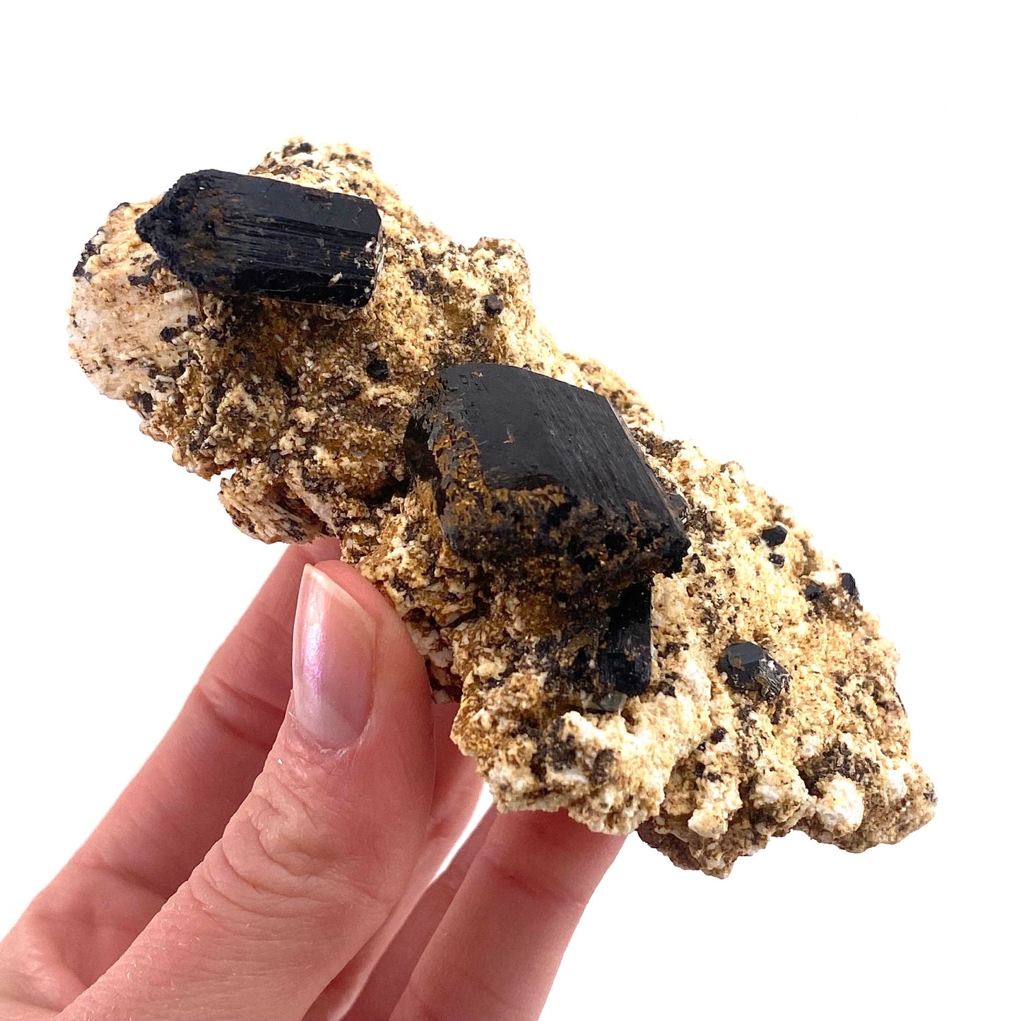 Black tourmaline cluster (Namibia), high grade black tourmaline, tourmaline crystal, black schorl