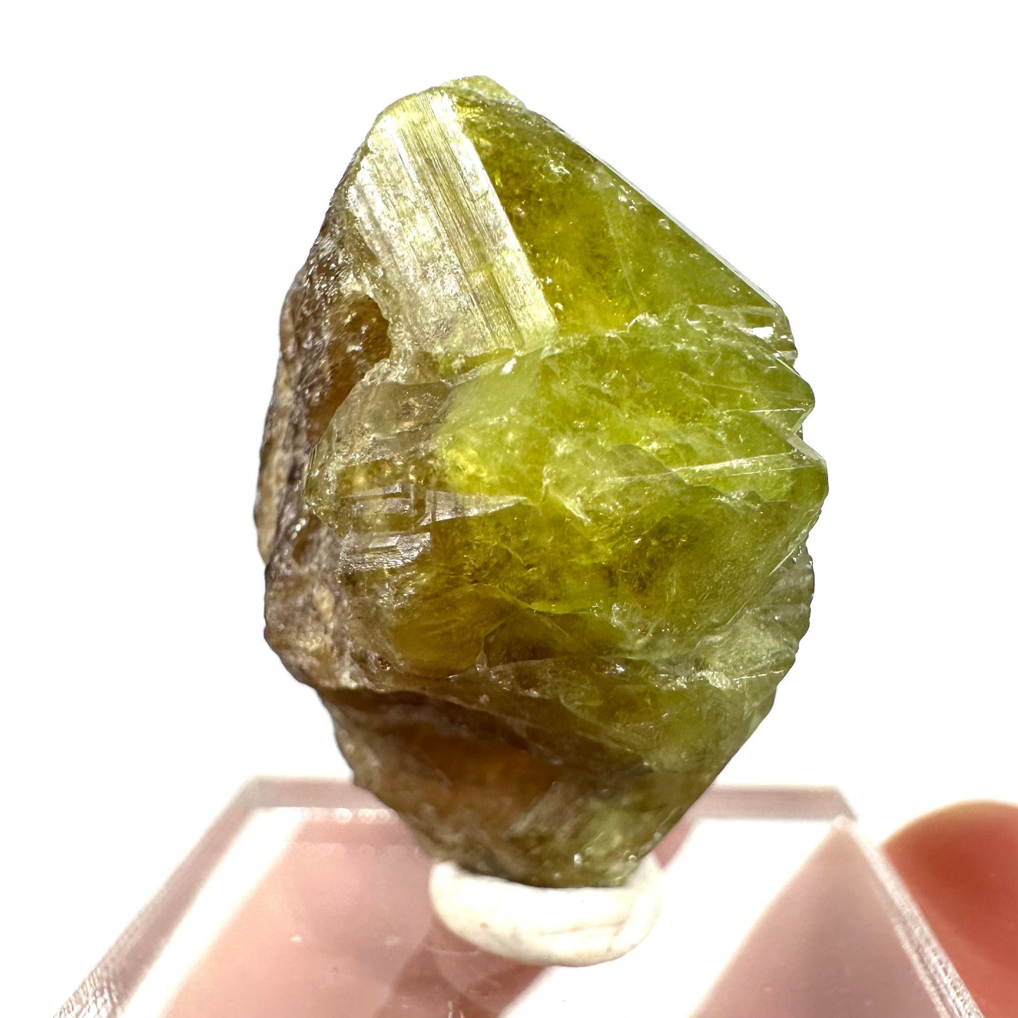 Andradite-Grossular Garnet (Mali) | green garnet, raw garnet crystal, grossular garnet crystal, raw green garnet, mineral specimen, crystals