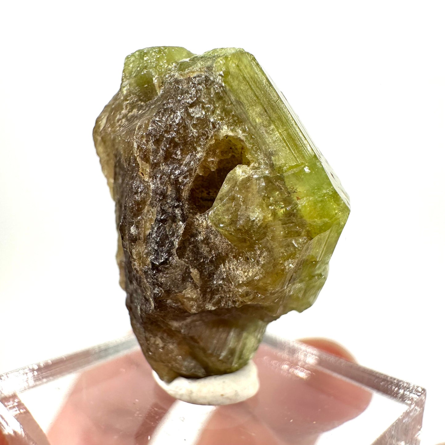 Andradite-Grossular Garnet (Mali) | green garnet, raw garnet crystal, grossular garnet crystal, raw green garnet, mineral specimen, crystals