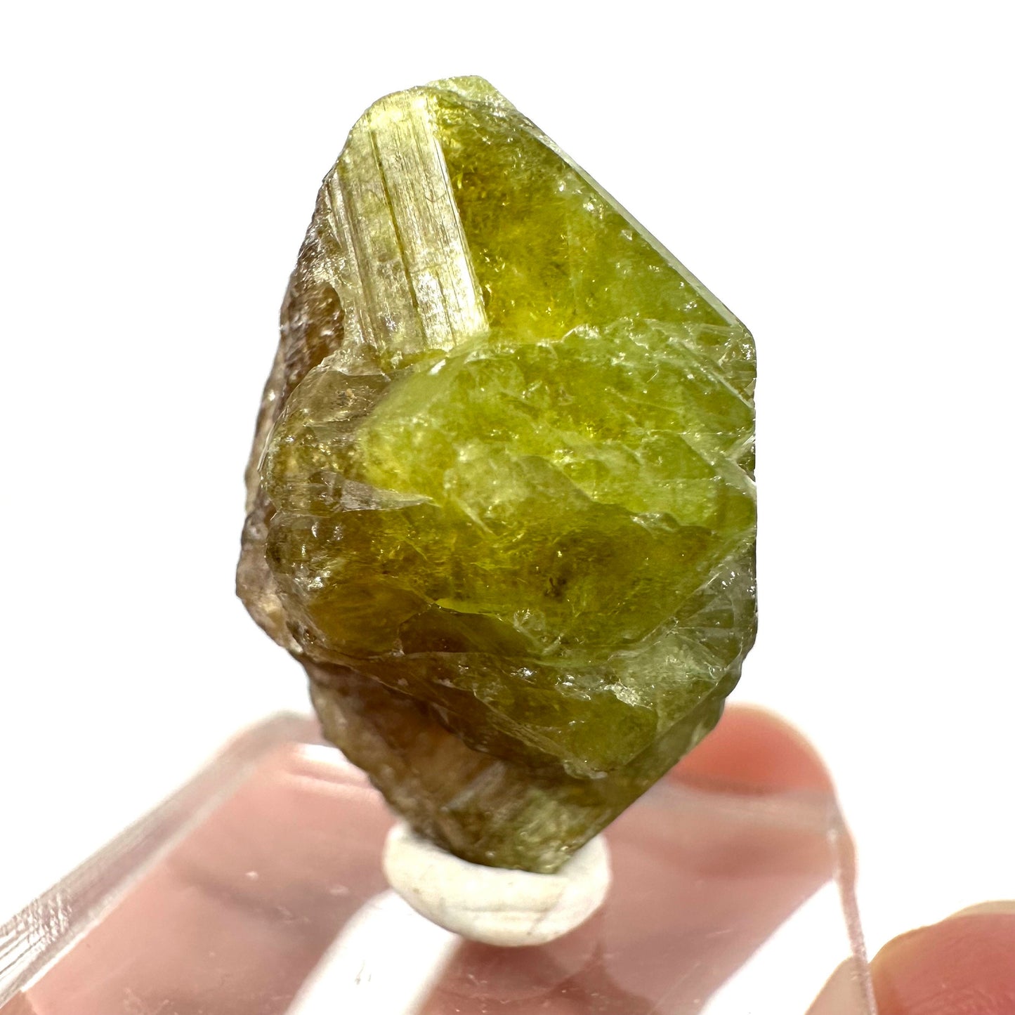 Andradite-Grossular Garnet (Mali) | green garnet, raw garnet crystal, grossular garnet crystal, raw green garnet, mineral specimen, crystals