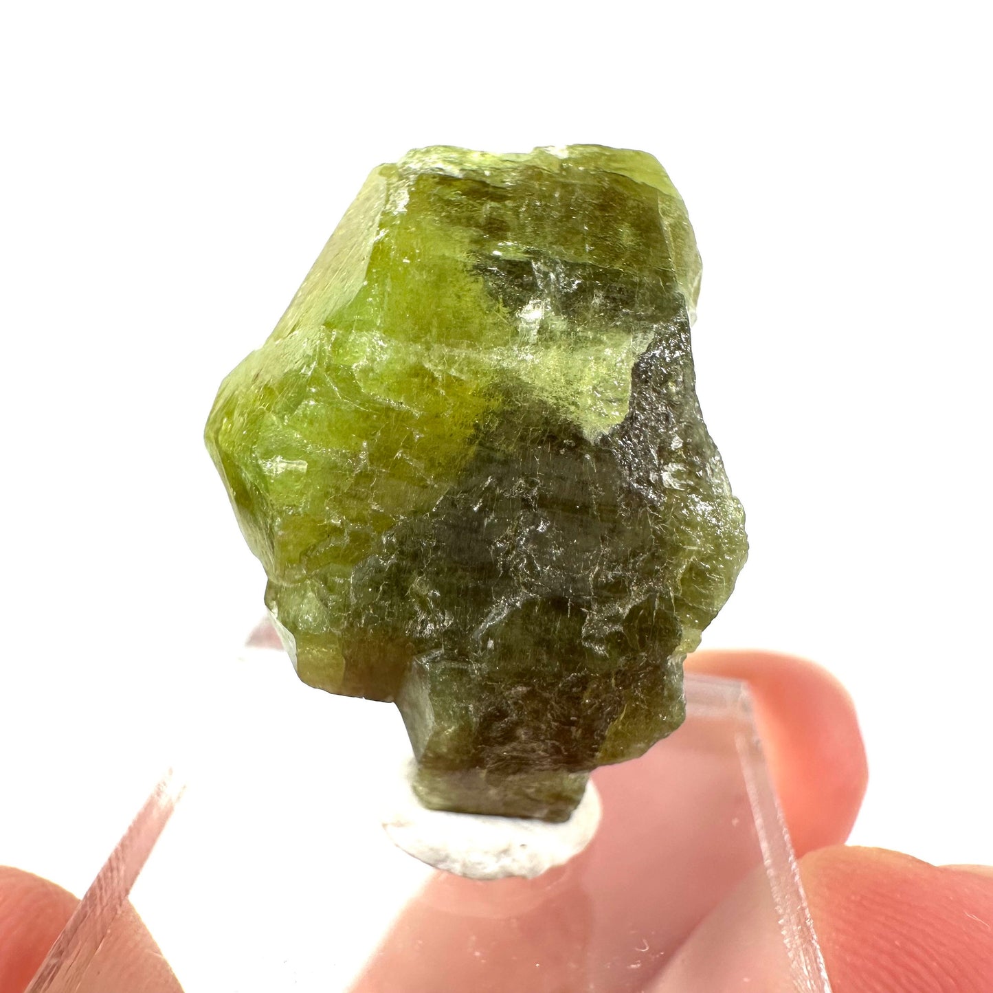 Andradite-Grossular Garnet (Mali) | green garnet, raw garnet crystal, grossular garnet crystal, raw green garnet, mineral specimen, crystals