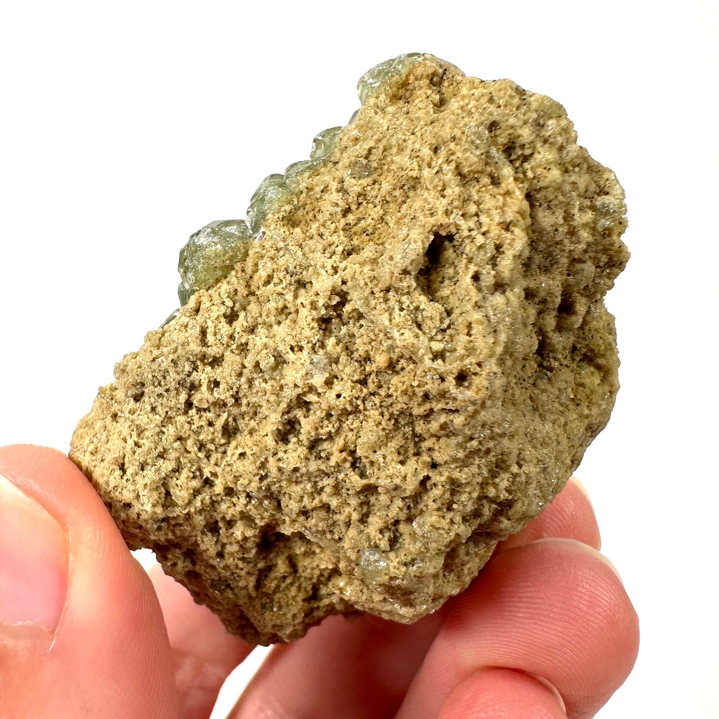 Demantoid Garnet on Matrix (Madagascar) | green garnet, rare minerals, demantoid garnet crystal, mineral specimen