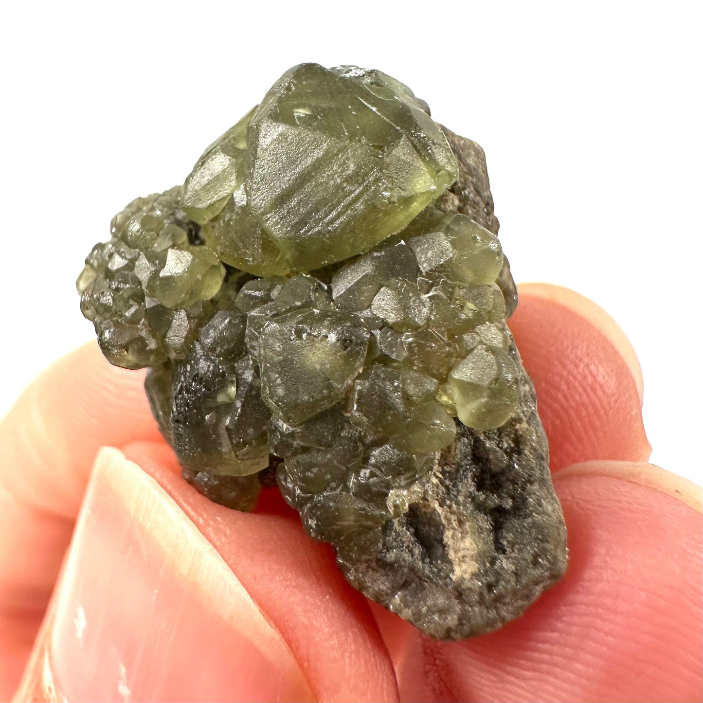 Demantoid Garnet (Madagascar) | green garnet, rare minerals, demantoid garnet crystal, mineral specimen
