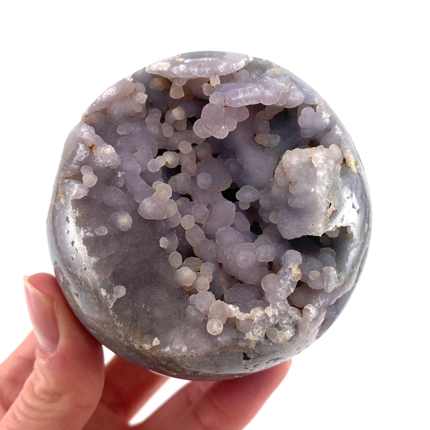 Extra Sparkly Grape Agate Sphere, purple grape agate, grape agate cluster, grape agate specimen