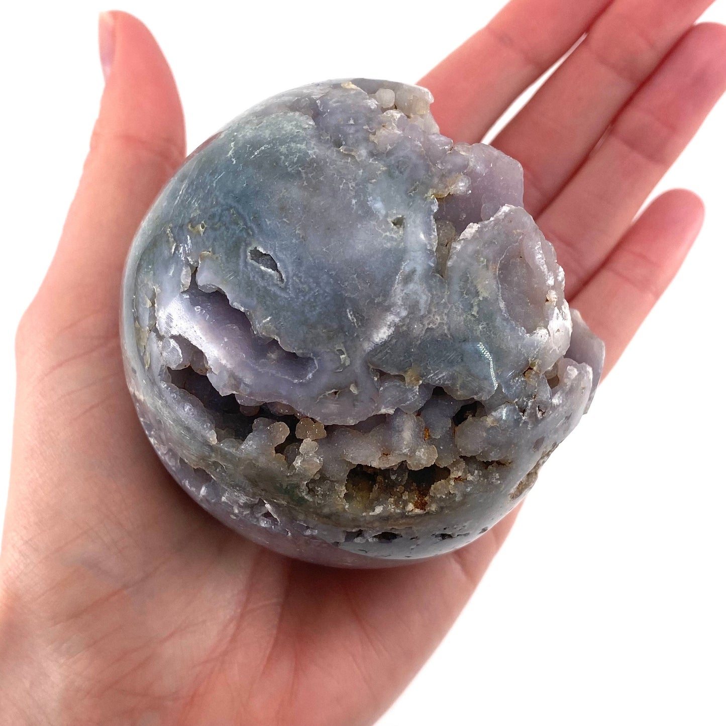 Extra Sparkly Grape Agate Sphere, purple grape agate, grape agate cluster, grape agate specimen
