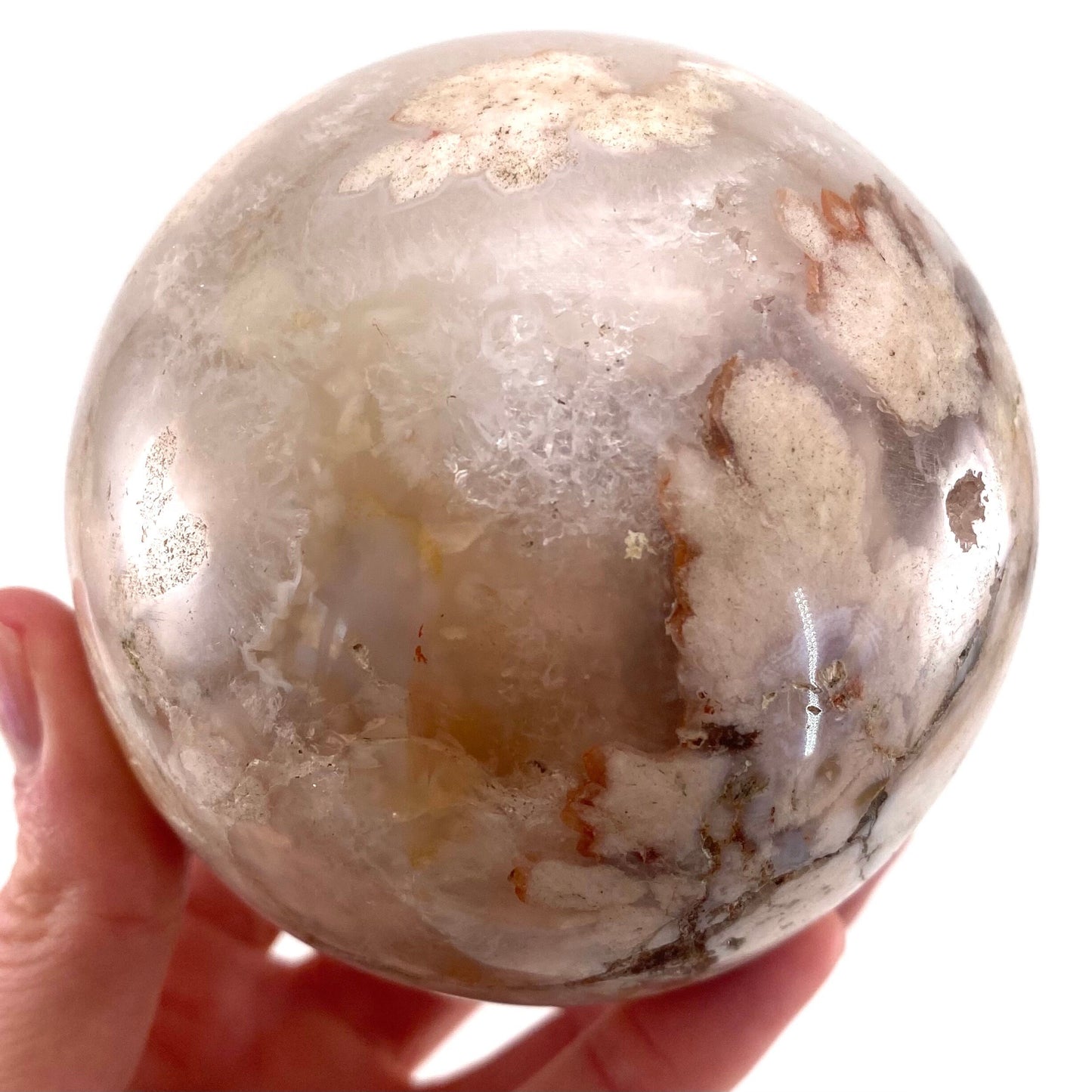 Flower Agate Sphere, crystal ball, agate sphere, flower agate, crystal sphere
