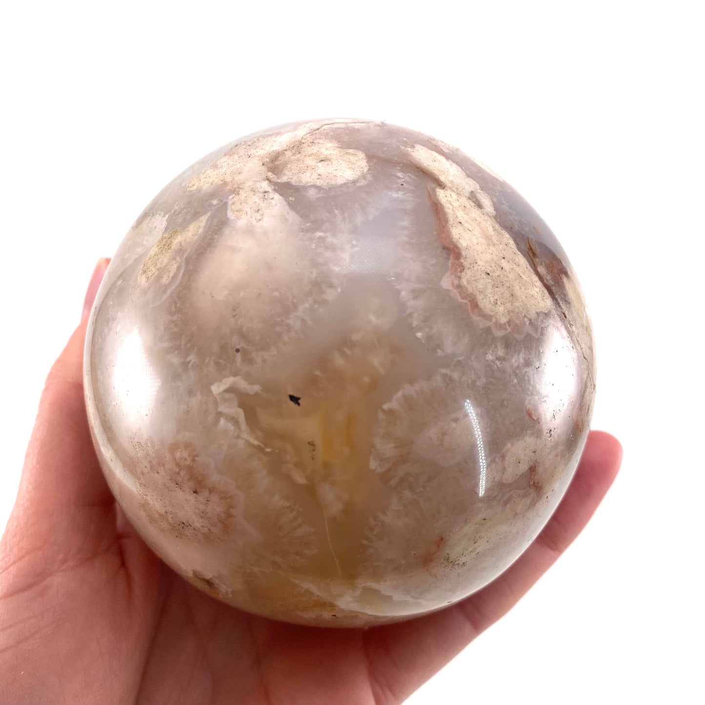 Flower Agate Sphere, crystal ball, agate sphere, flower agate, crystal sphere