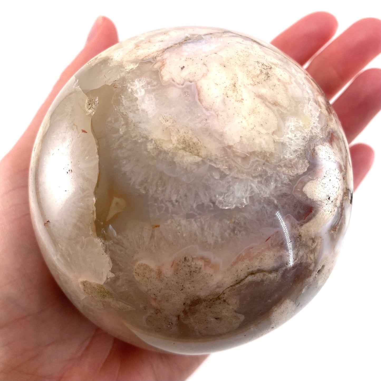 Flower Agate Sphere, crystal ball, agate sphere, flower agate, crystal sphere