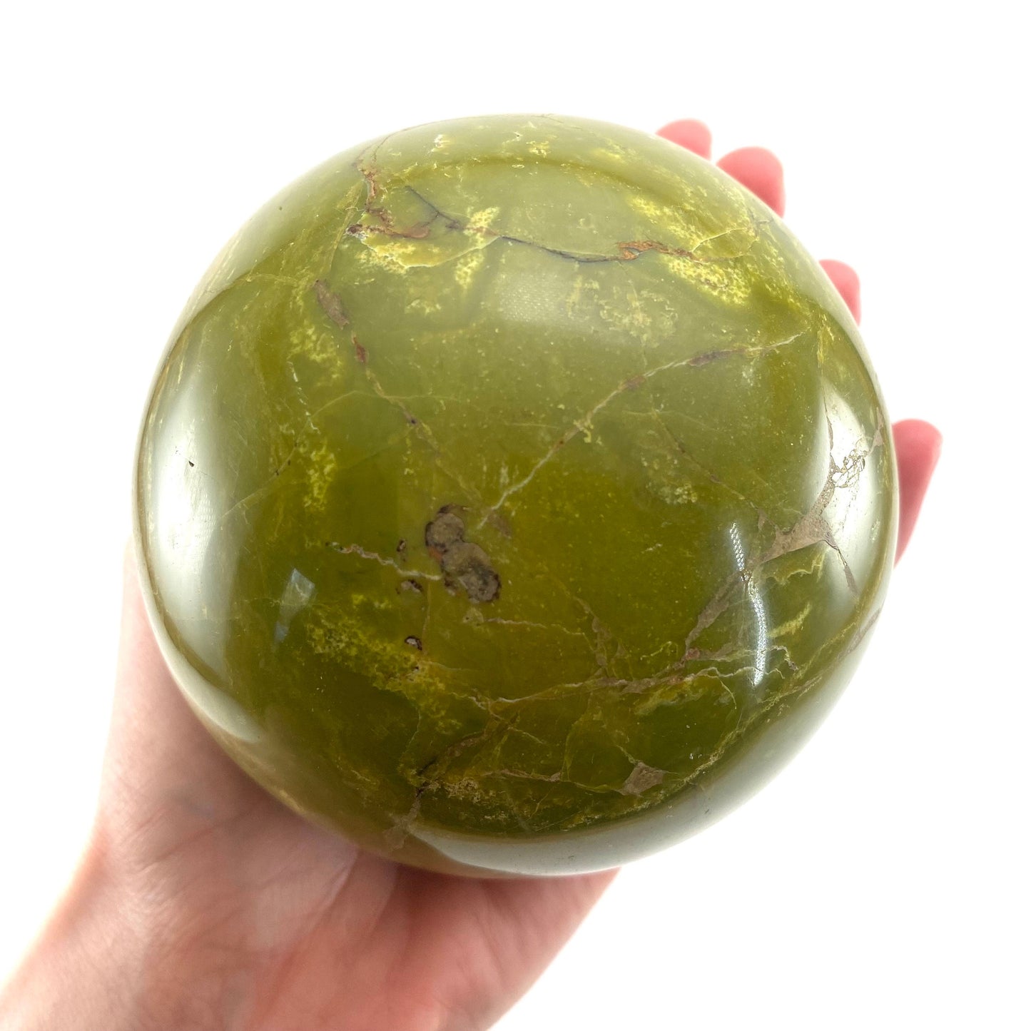 Green Opal Sphere, crystal ball