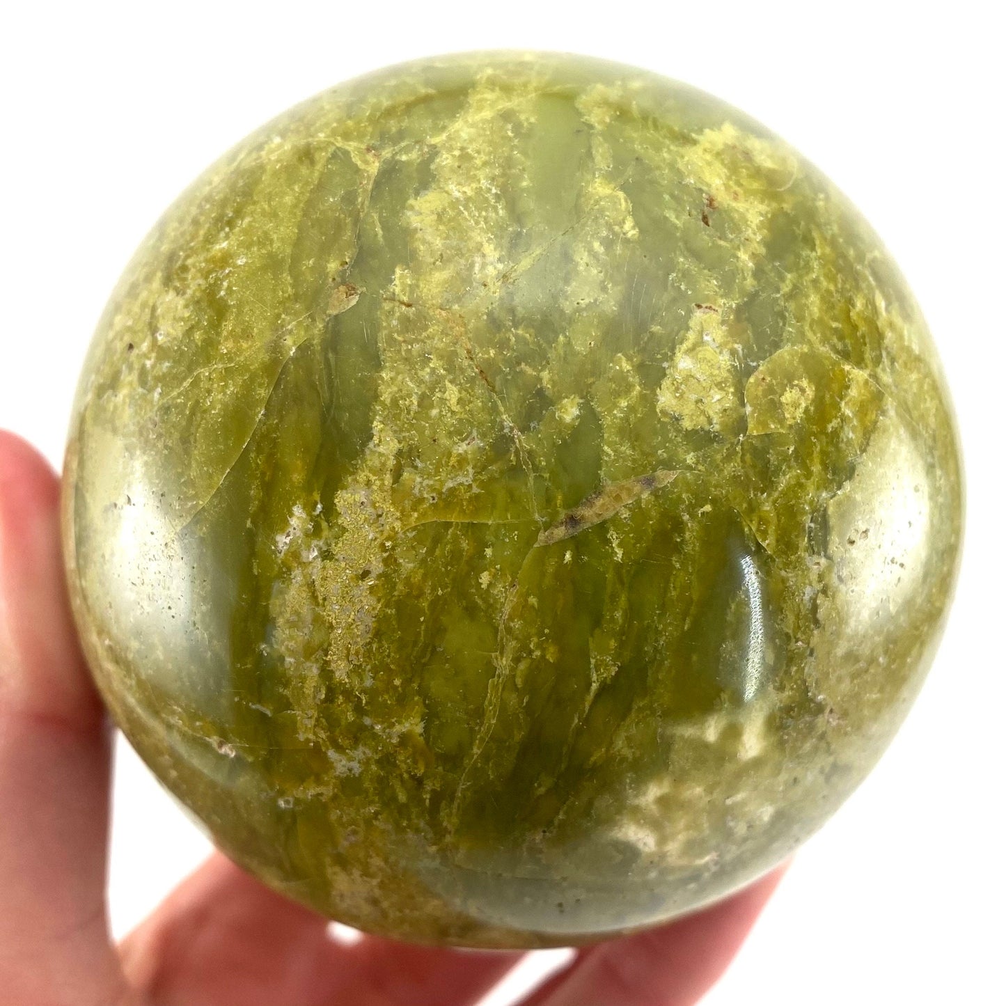 Green Opal Sphere, crystal ball