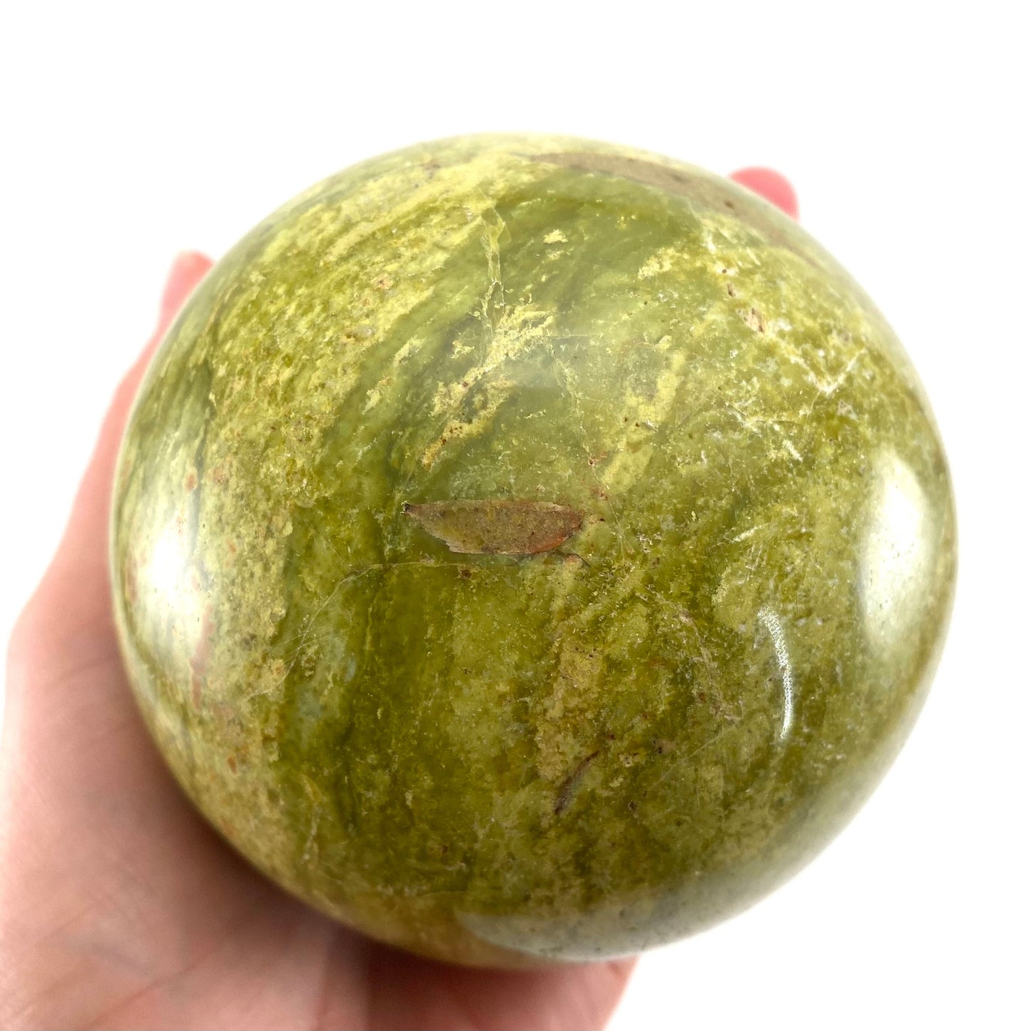 Green Opal Sphere, crystal ball