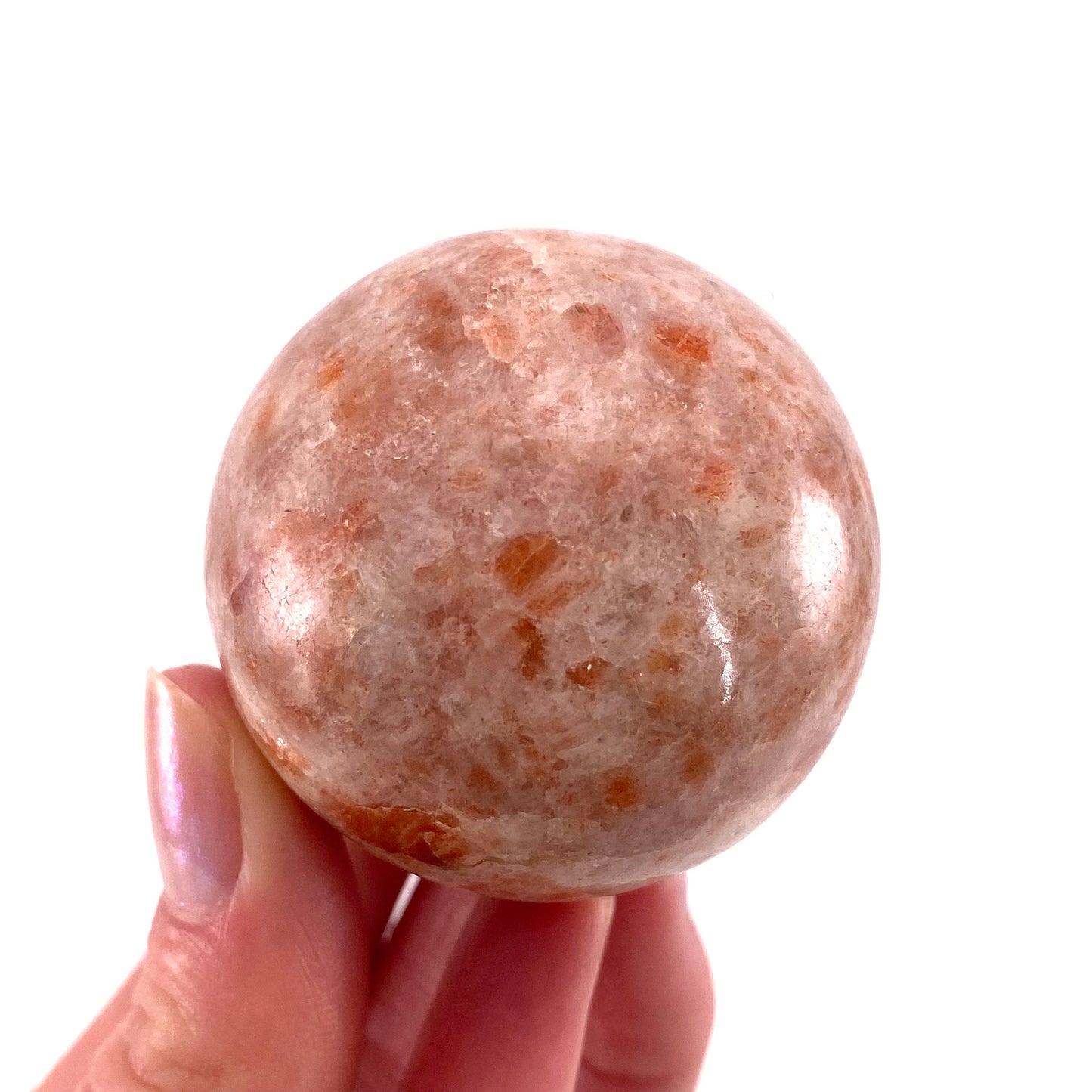 Sunstone Sphere, polished sunstone, sunstone crystal, sunstone ball, crystal ball, crystal sphere