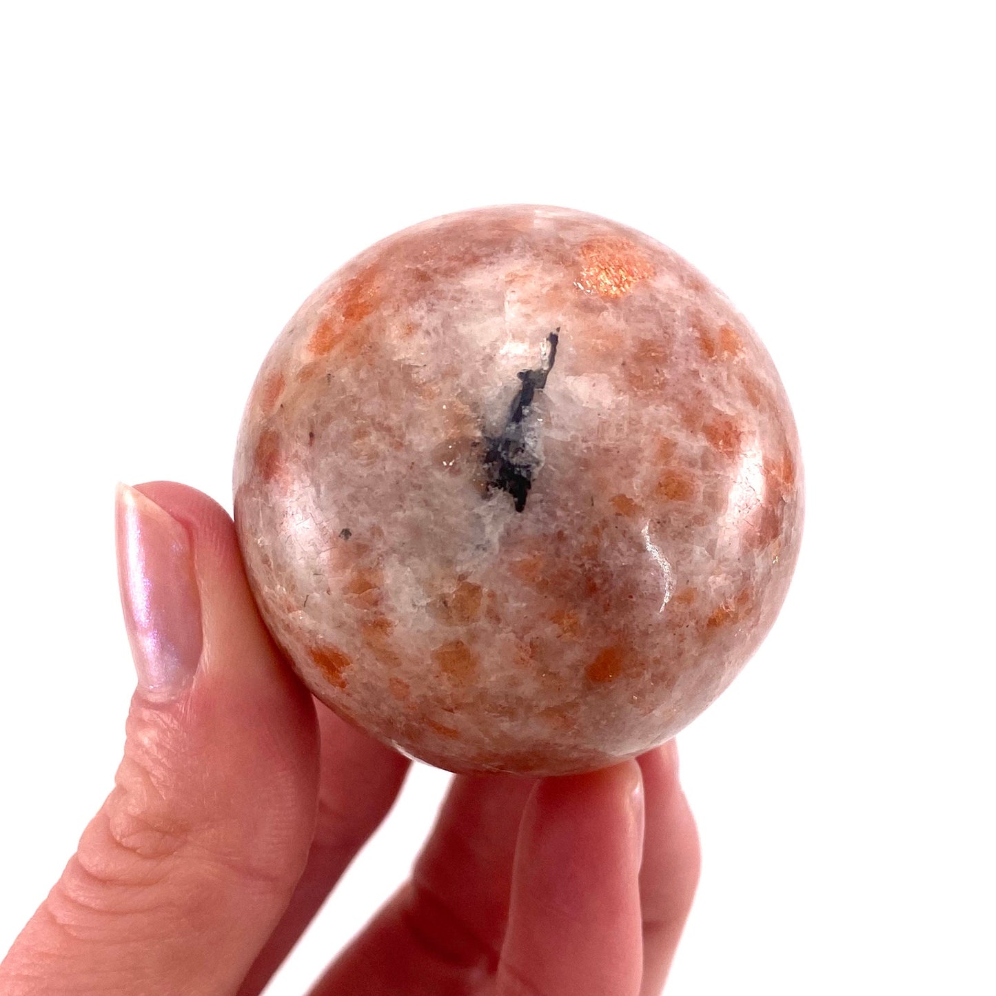 Sunstone Sphere, polished sunstone, sunstone crystal, sunstone ball, crystal ball, crystal sphere