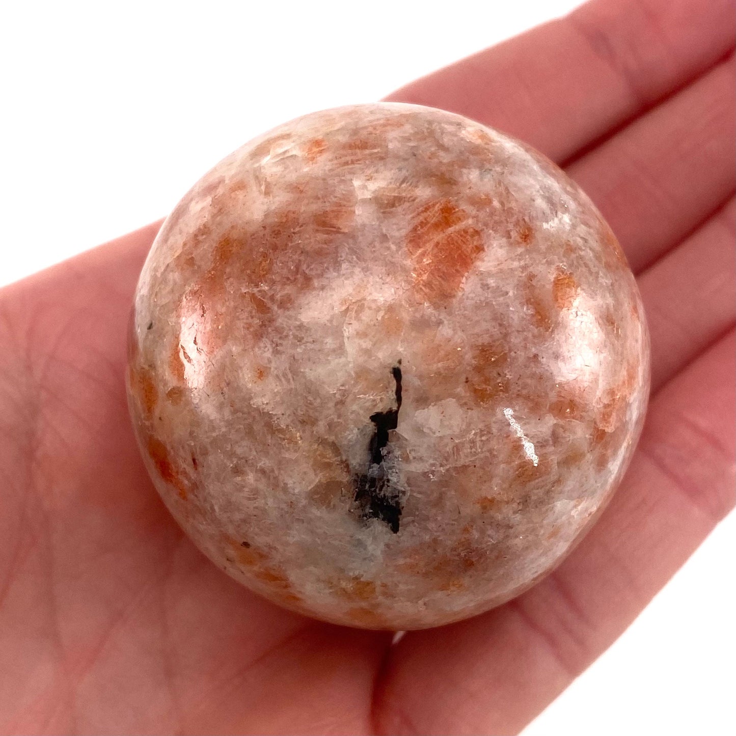 Sunstone Sphere, polished sunstone, sunstone crystal, sunstone ball, crystal ball, crystal sphere