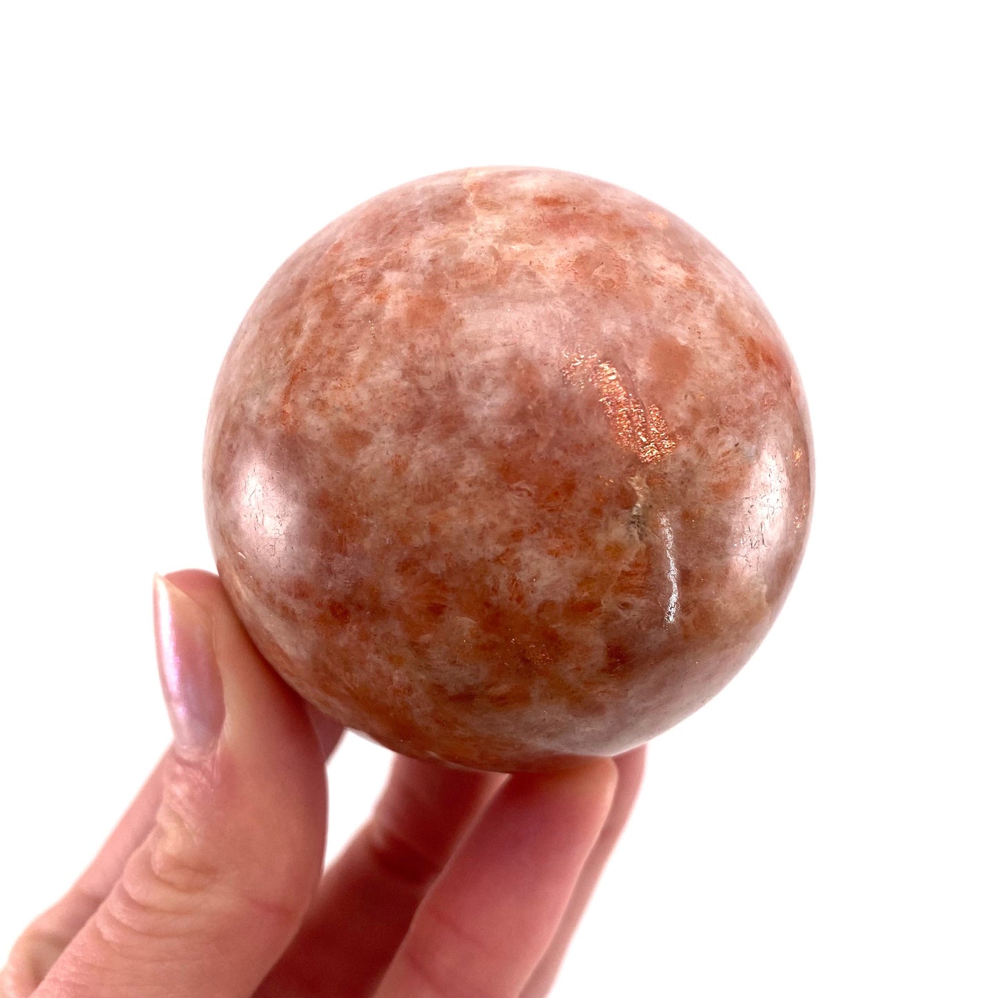 Sunstone Sphere, polished sunstone, sunstone crystal, sunstone ball, crystal ball, crystal sphere