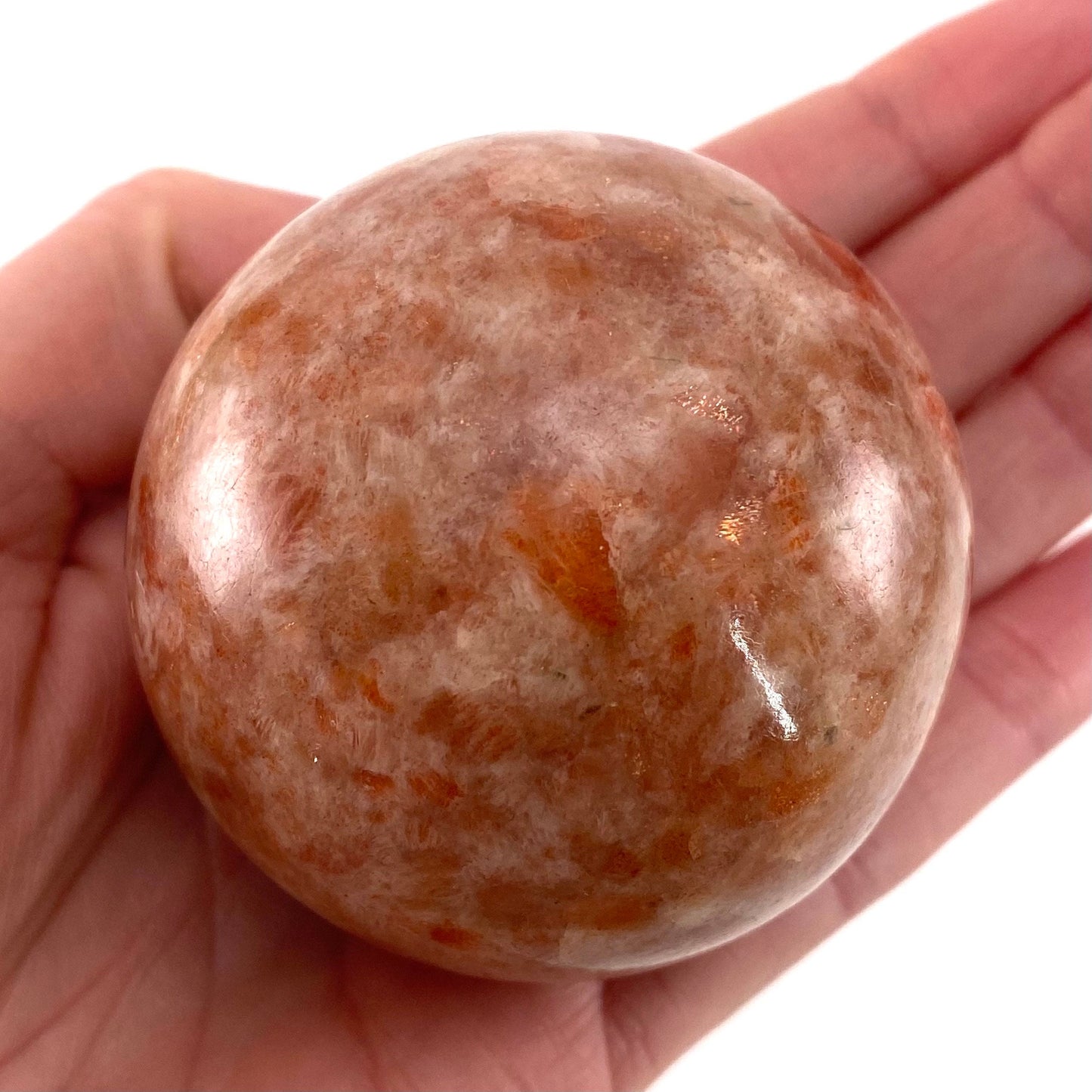 Sunstone Sphere, polished sunstone, sunstone crystal, sunstone ball, crystal ball, crystal sphere