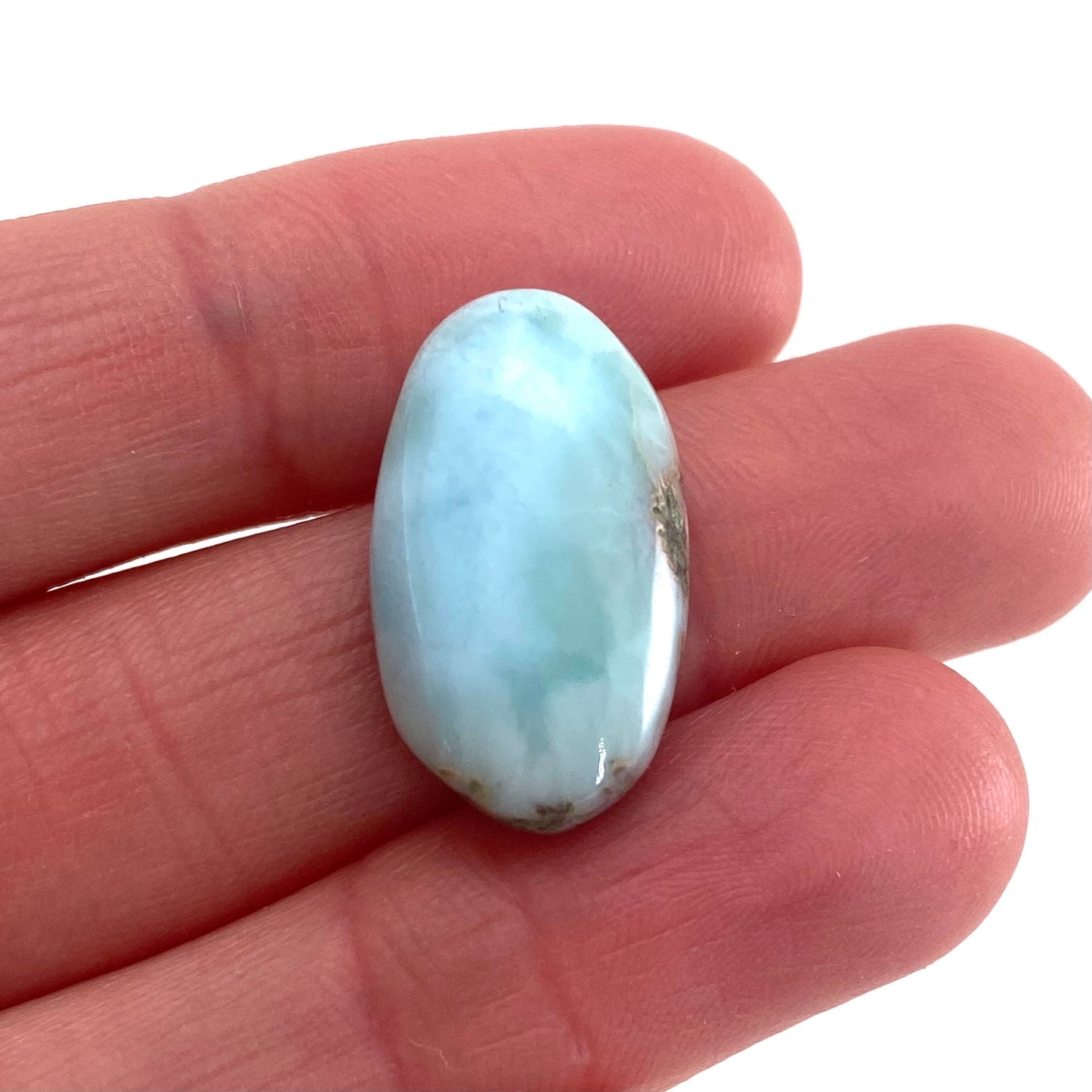 Larimar Cabochon, blue larimar cabochon, gemstone cabochon, larimar crystal, larimar cab, polished larimar