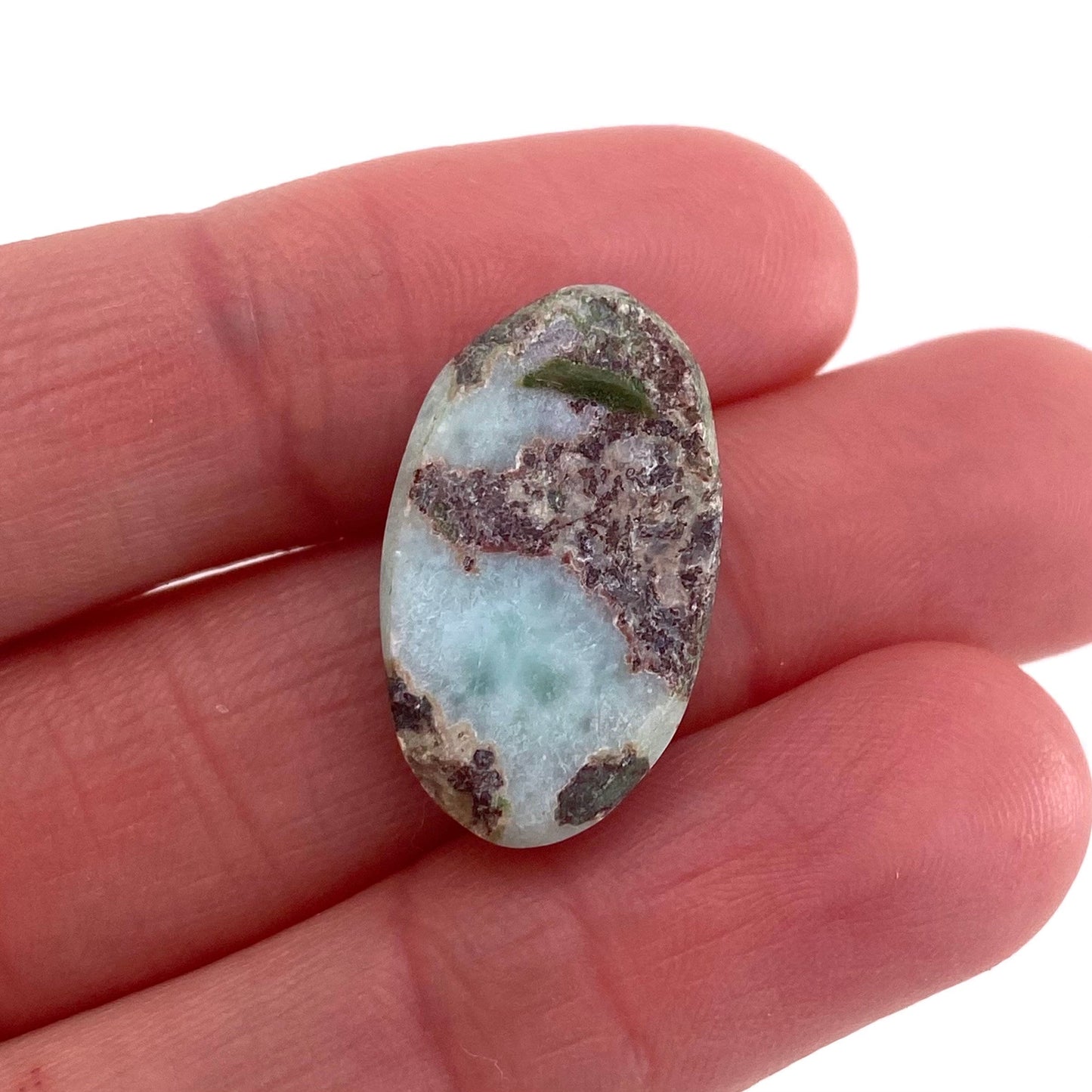 Larimar Cabochon, blue larimar cabochon, gemstone cabochon, larimar crystal, larimar cab, polished larimar