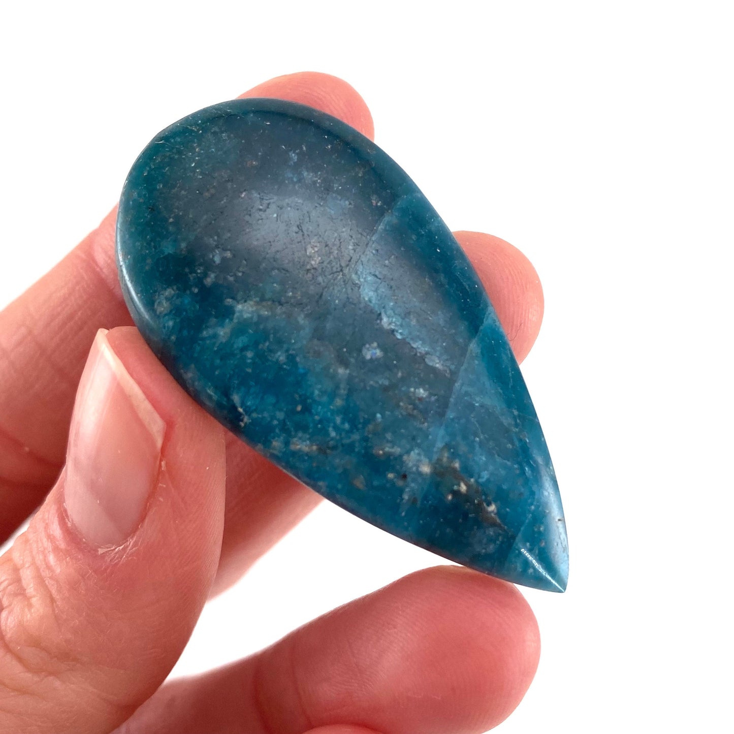 Blue Apatite Cabochon, gemstone cabochon, crystal cabochon, blue apatite crystal, blue apatite cab