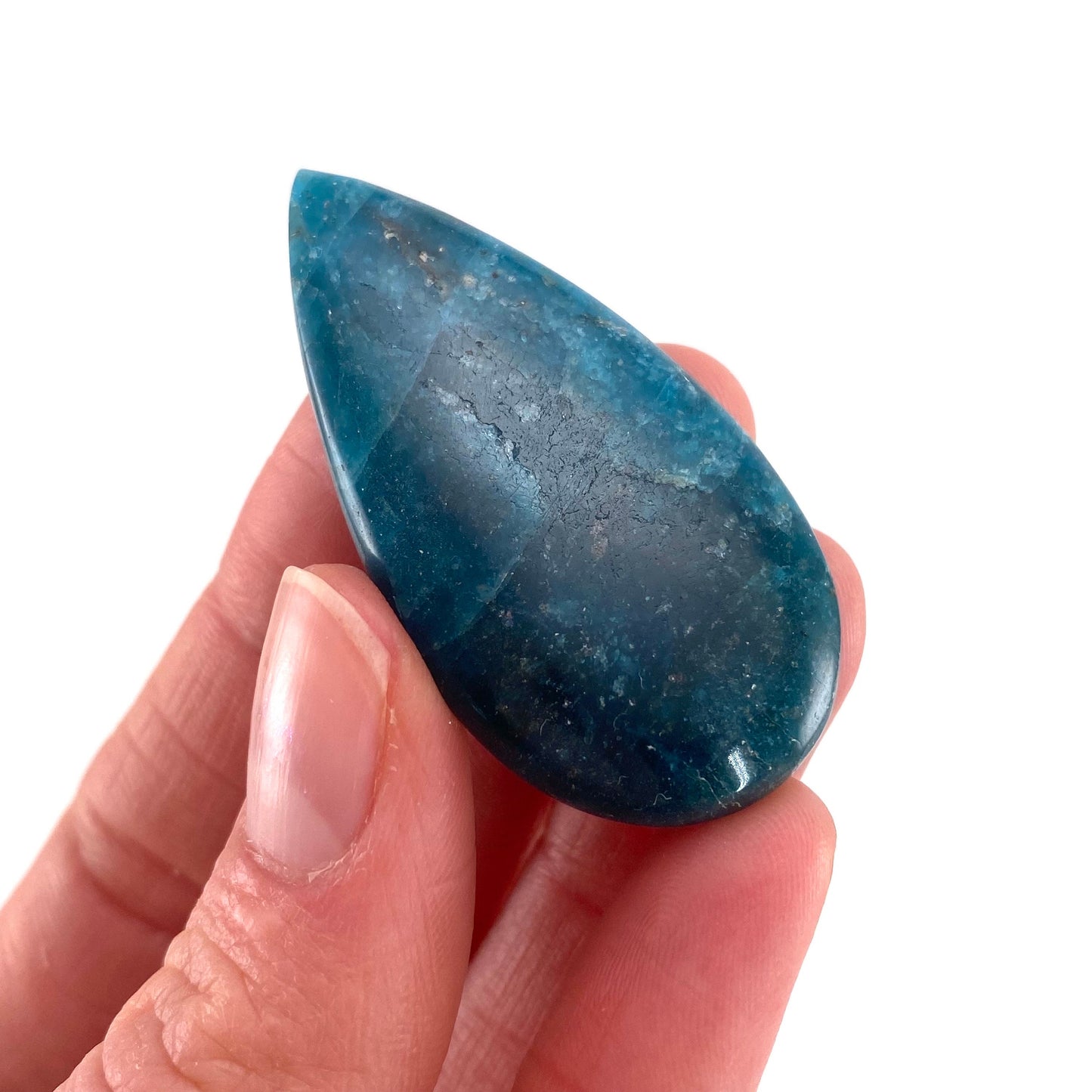 Blue Apatite Cabochon, gemstone cabochon, crystal cabochon, blue apatite crystal, blue apatite cab