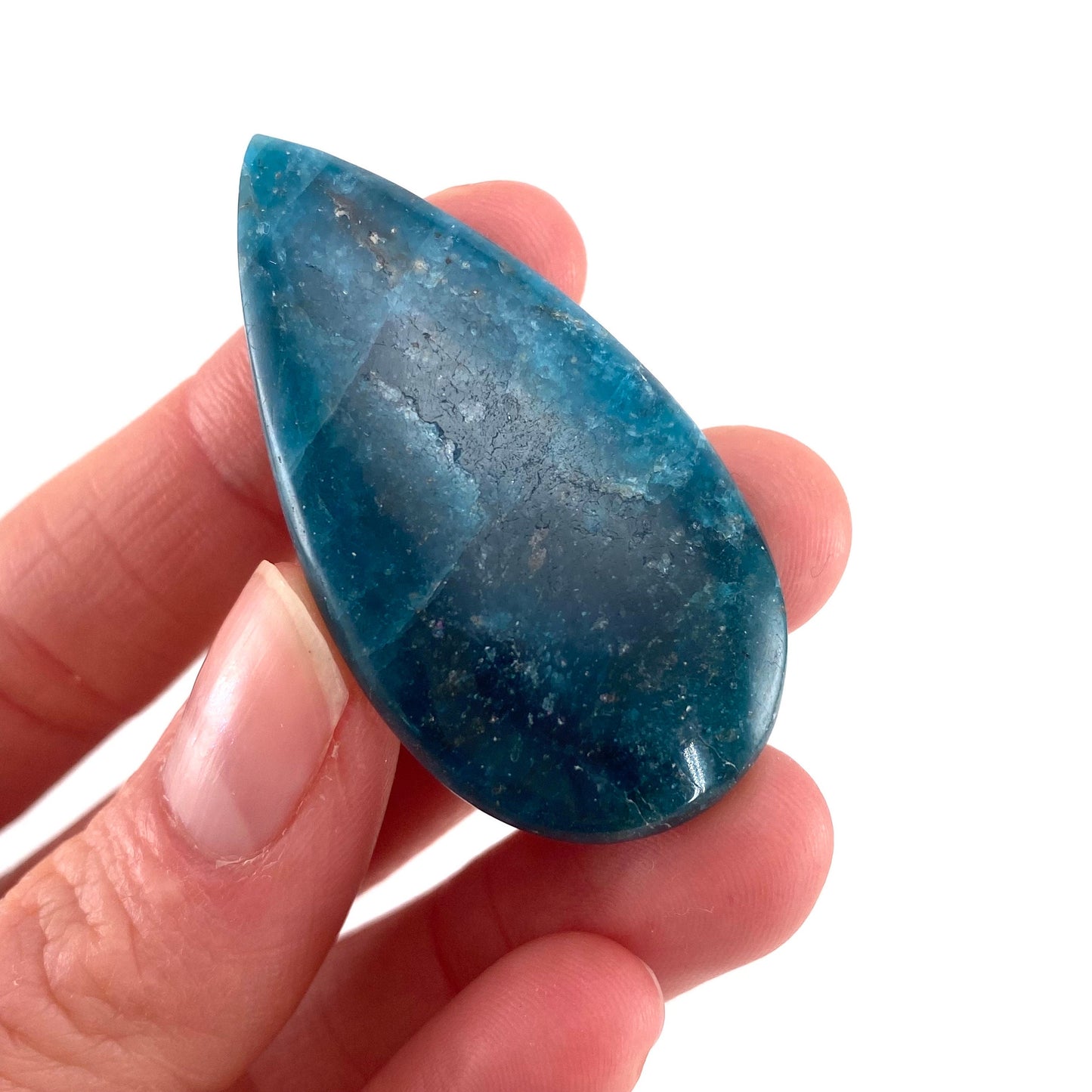 Blue Apatite Cabochon, gemstone cabochon, crystal cabochon, blue apatite crystal, blue apatite cab